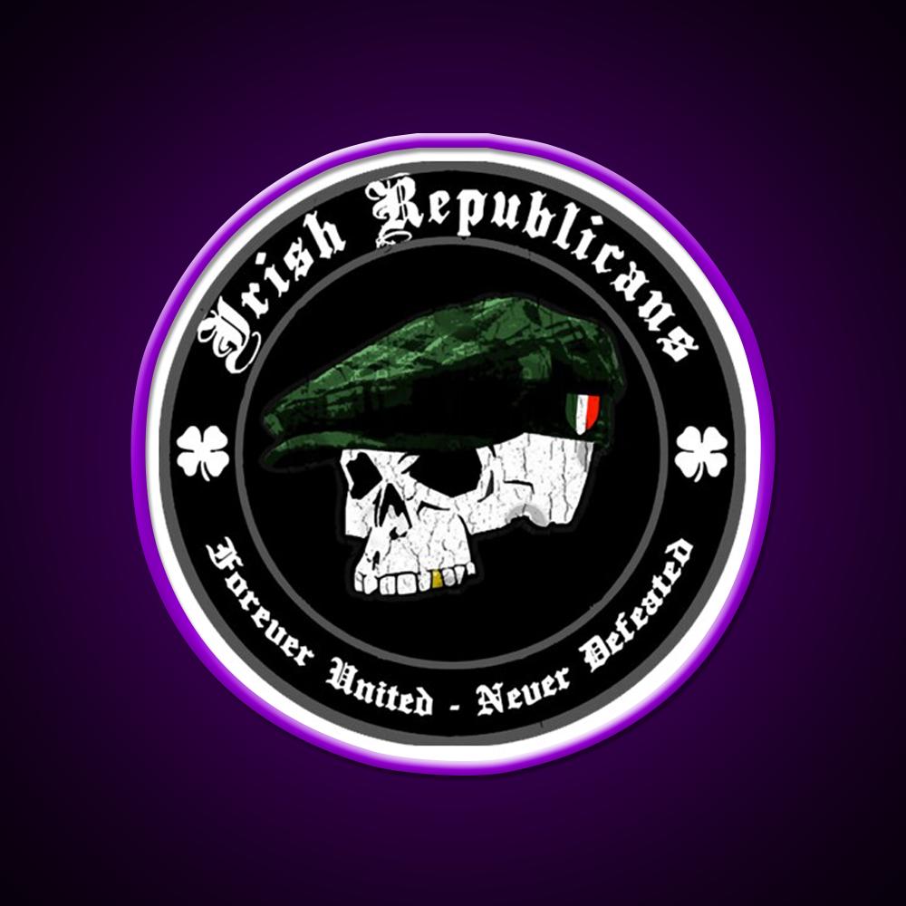 Irish Republican Whiskey Drink Bar Led Neon Sign Rgb Color