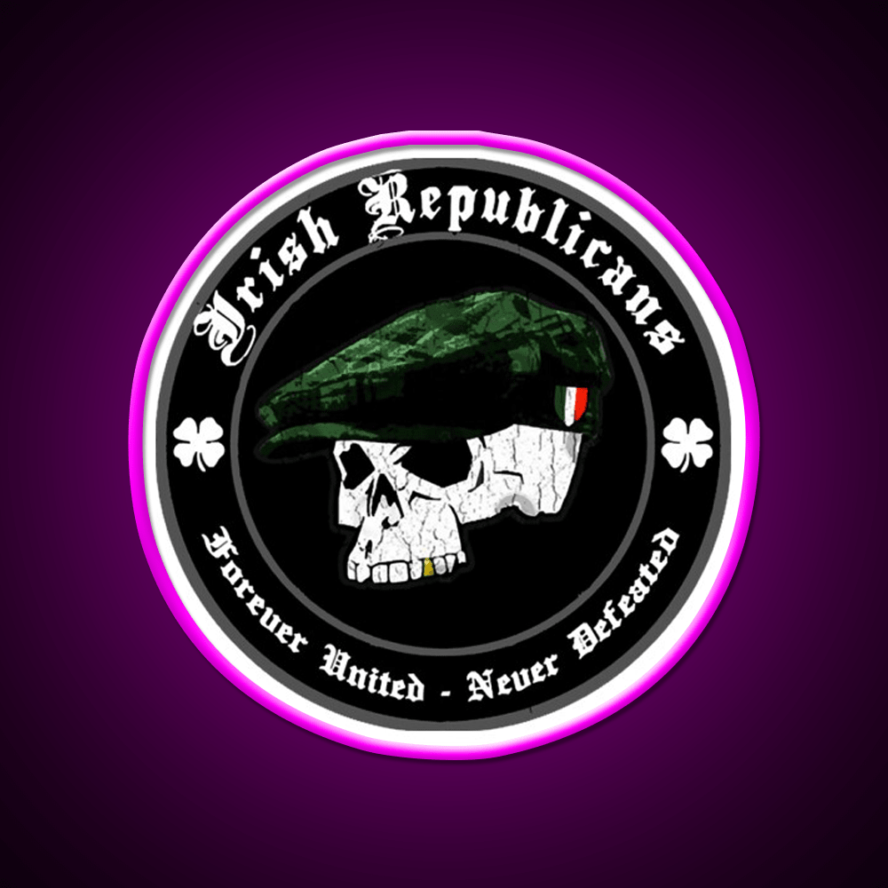 Irish Republican Whiskey Drink Bar Led Neon Sign Rgb Color - Shineneon