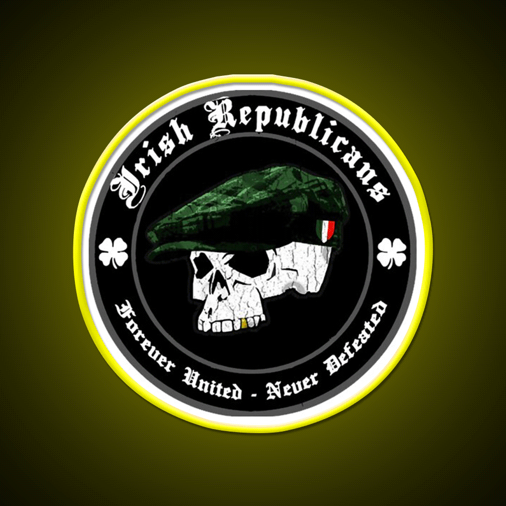 Irish Republican Whiskey Drink Bar Led Neon Sign Rgb Color