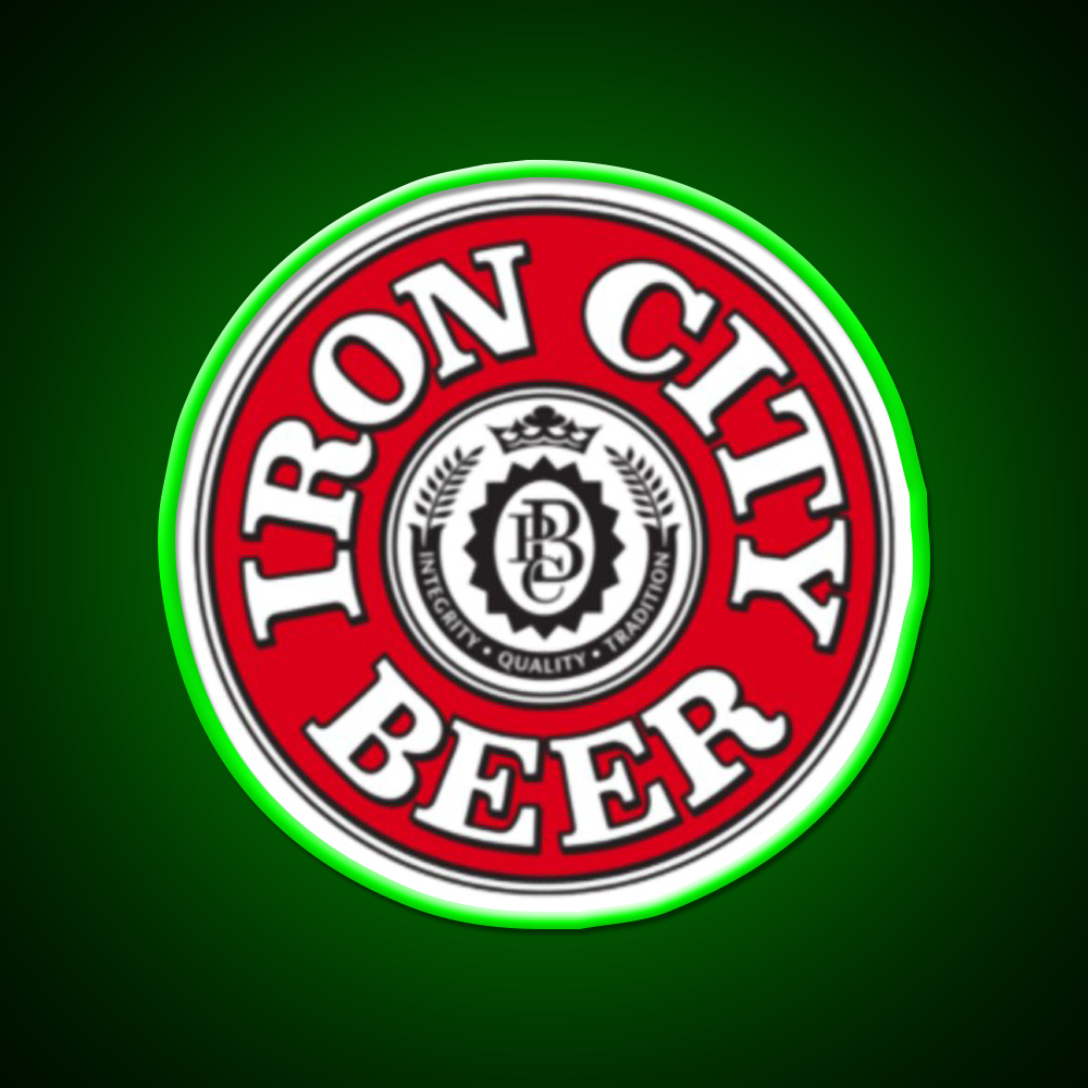 Iron City Beer Bar Decor Led Neon Sign Wall Art Rgb Color - LED neon sign view 8