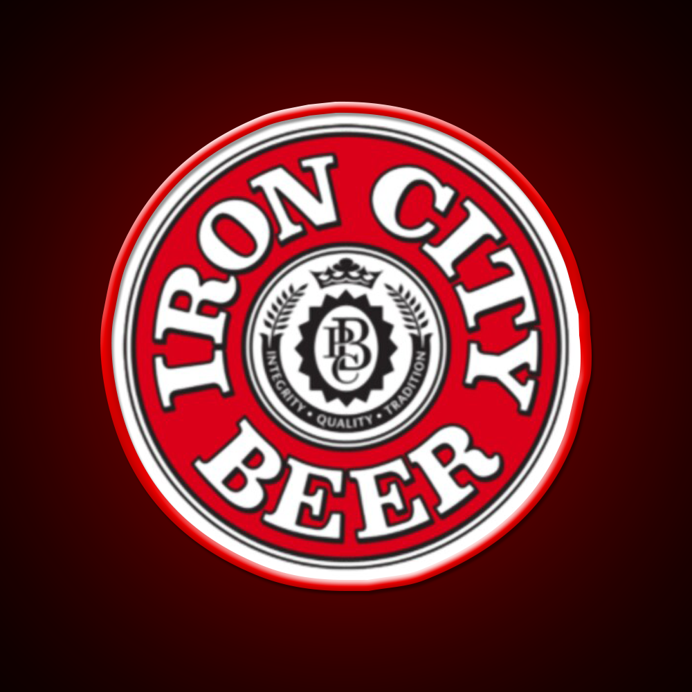 Iron City Beer Bar Decor Led Neon Sign Wall Art Rgb Color - LED neon sign view 10