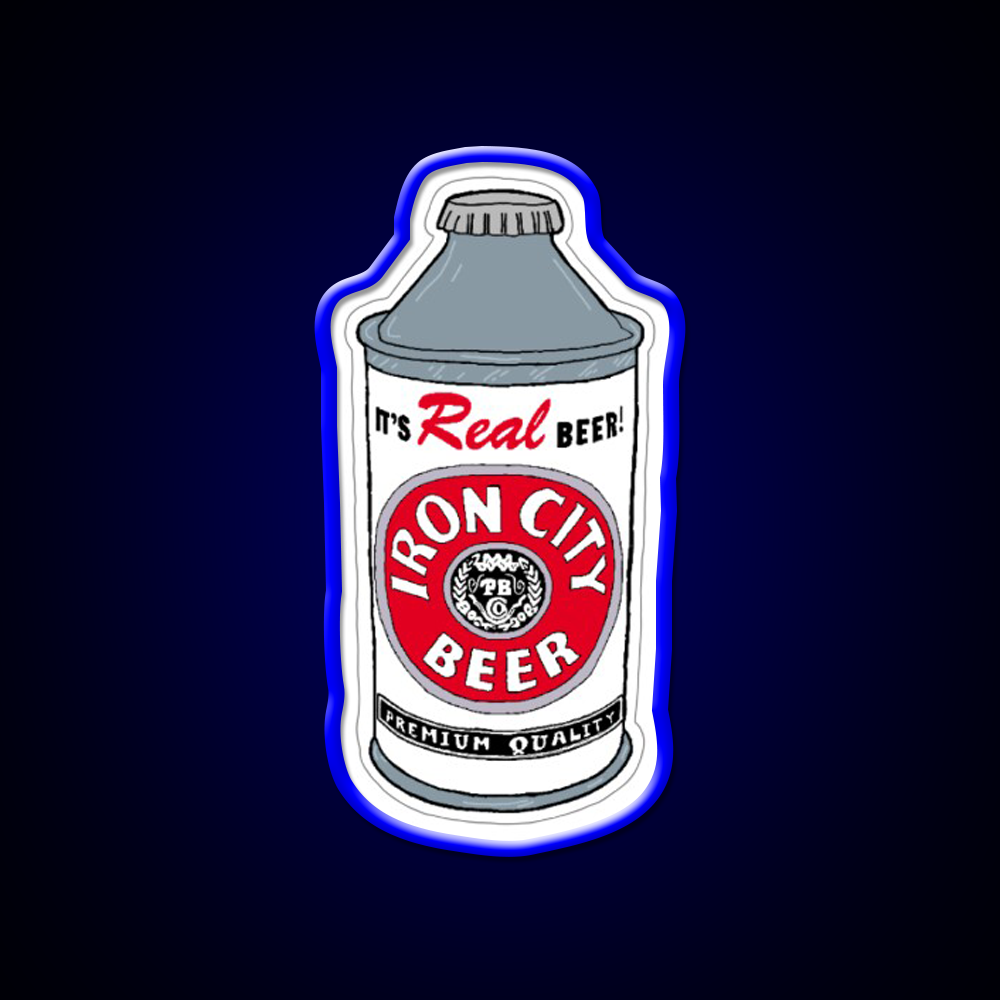 Iron City Beer Bar Decor Led Neon Sign Wall Decor Rgb Color - LED neon sign view 5
