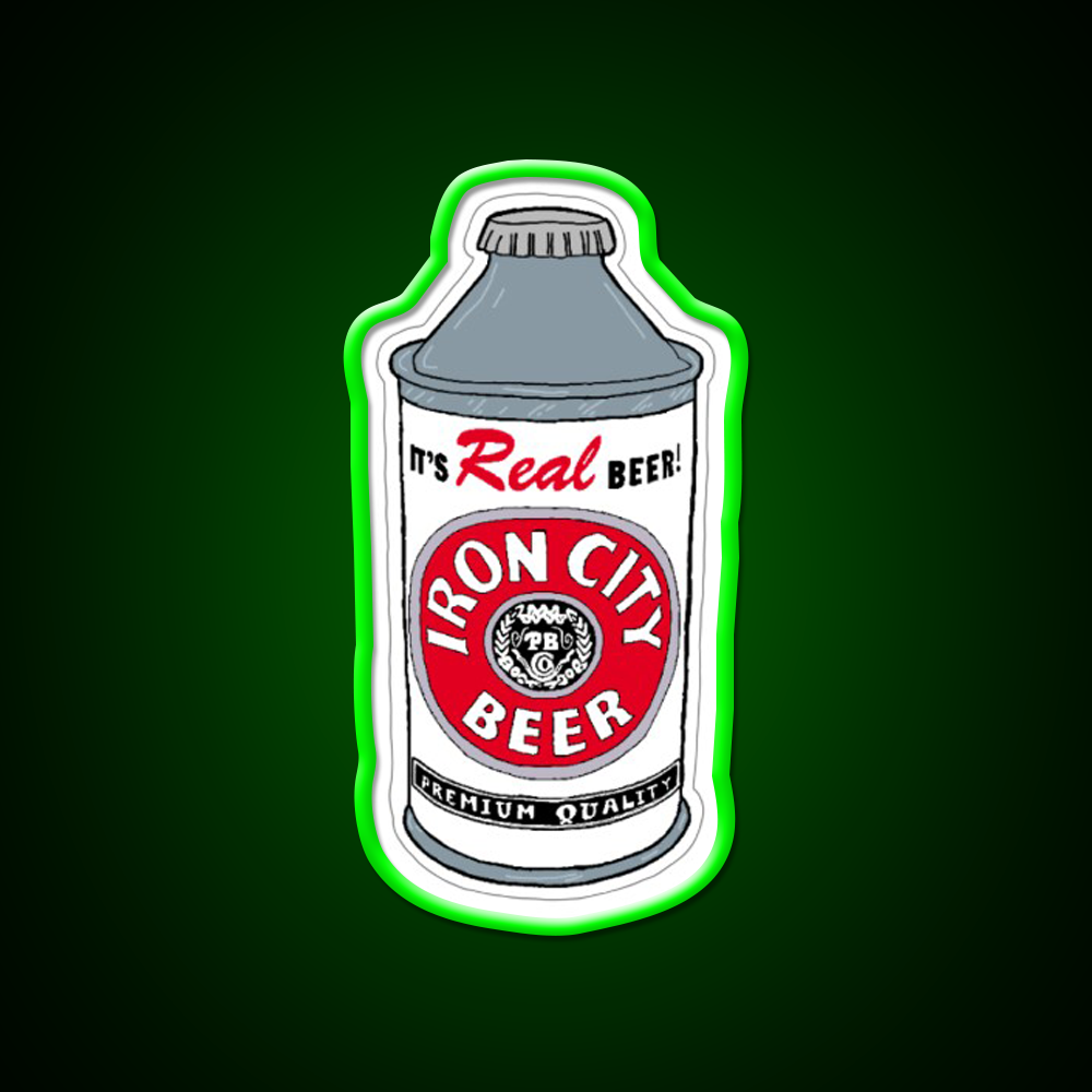 Iron City Beer Bar Decor Led Neon Sign Wall Decor Rgb Color - LED neon sign view 8