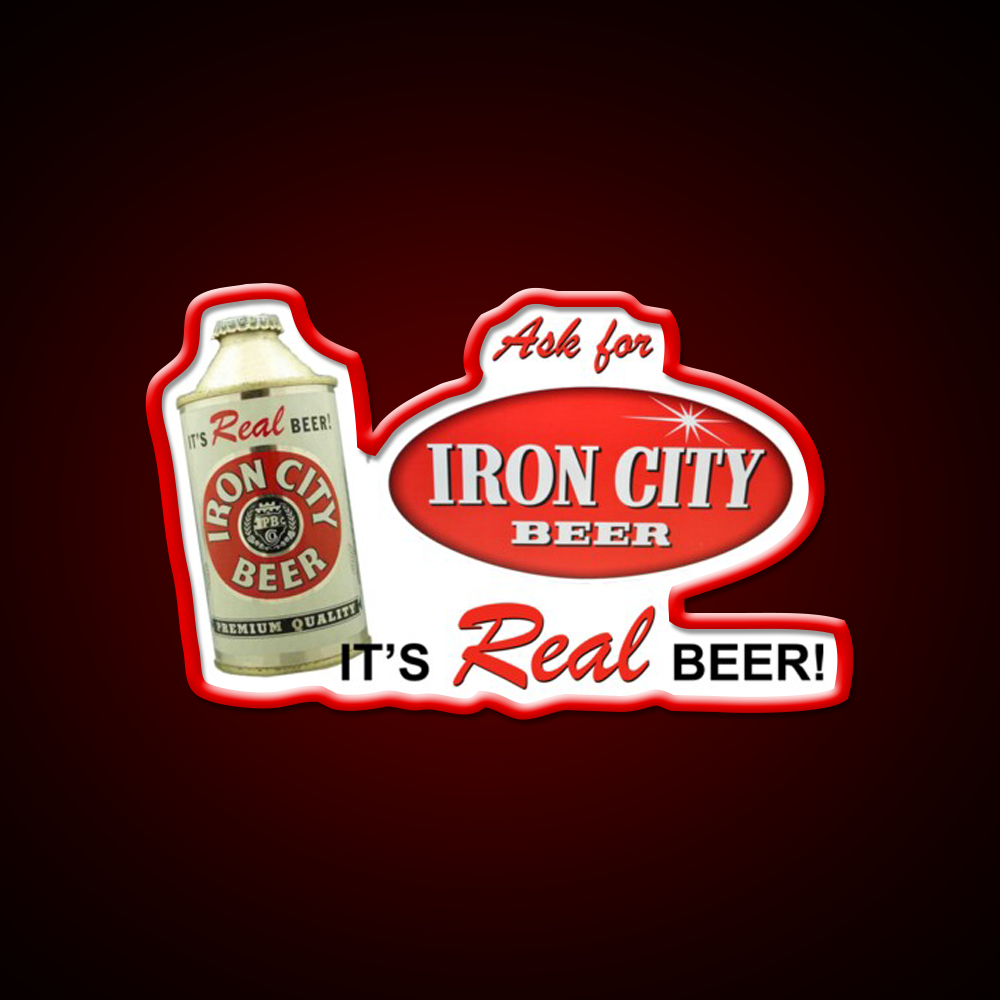 Iron City Beer Design Beer Bar Decor Led Neon Sign Wall Art Rgb Color - LED neon sign view 10