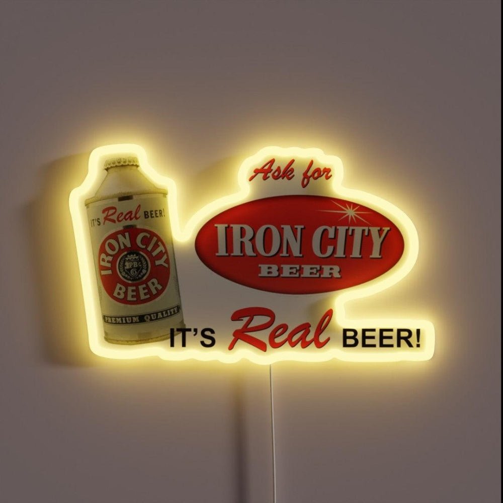 Iron City Beer Design Rgb Led Neon Sign - Shineneon
