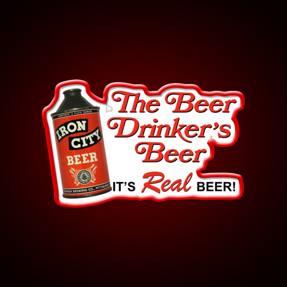 Iron City Beer Old Cone Top Can Design Beer Bar Decor Led Neon Sign Rgb Color - LED neon sign view 10