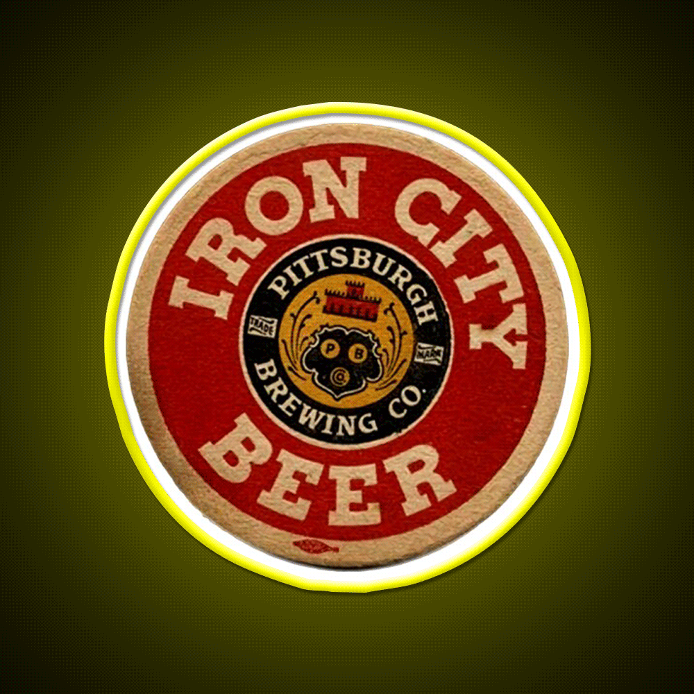 Iron City Beer Pittsburgh Brewing Co Beer Bar Decor Led Neon Sign Rgb Color