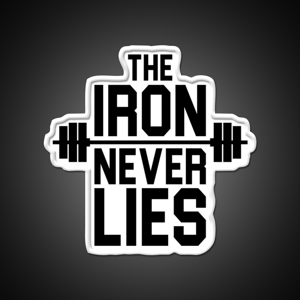 Iron Never Lies Gym Fitness Led Neon Sign Rgb Color - LED neon sign view 11