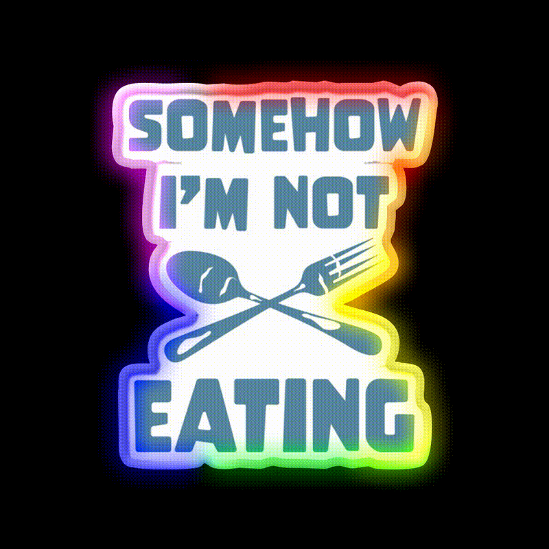 Ironic Eating Man Cave Bar Led Neon Sign Rgb Color