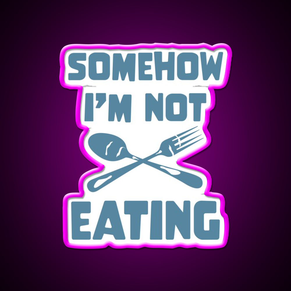 Ironic Eating Man Cave Bar Led Neon Sign Rgb Color