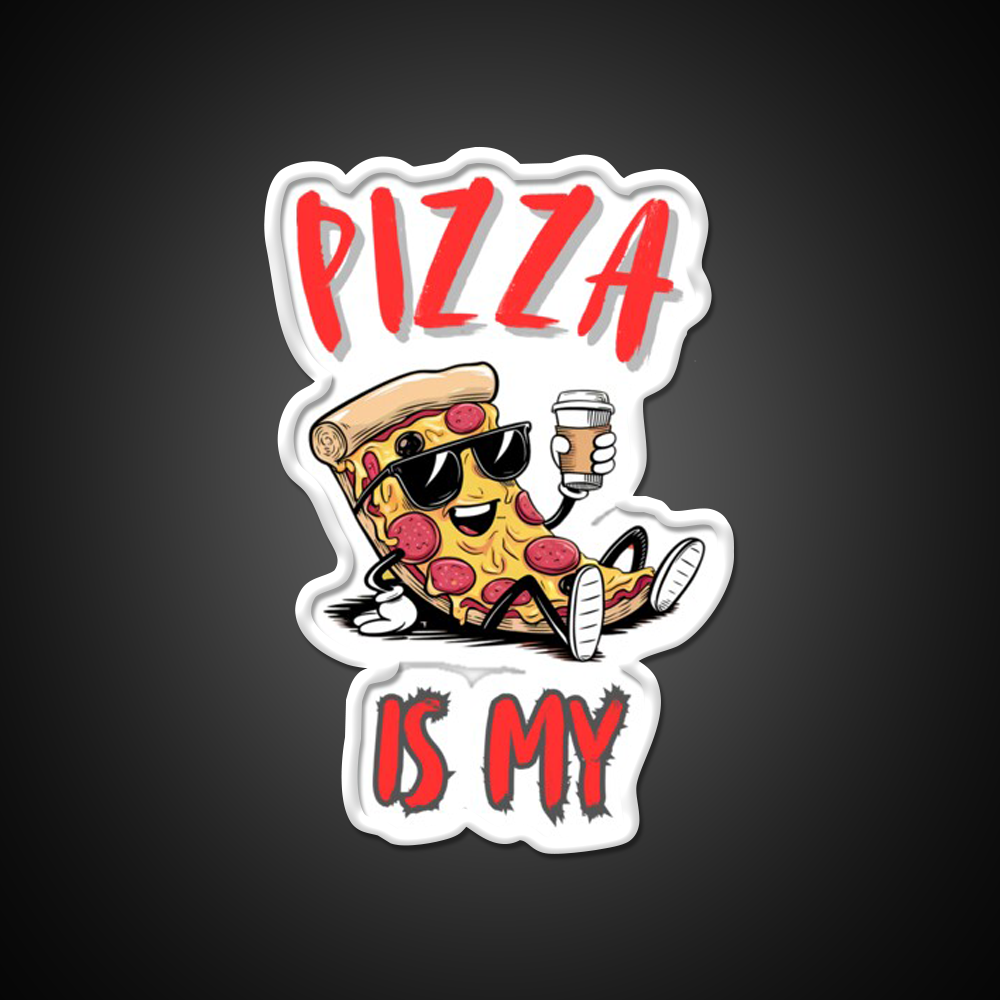 Is My Pizza Lover Coffe Fast Food Led Neon Sign For Burger Place Rgb Color