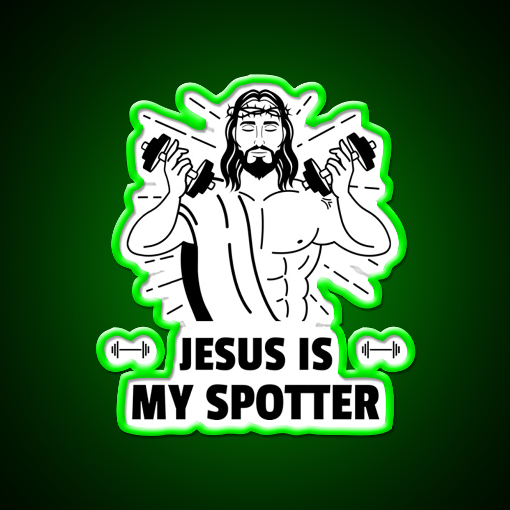 Is My Spotter Gym Fitness Led Neon Sign Rgb Color - LED neon sign view 8