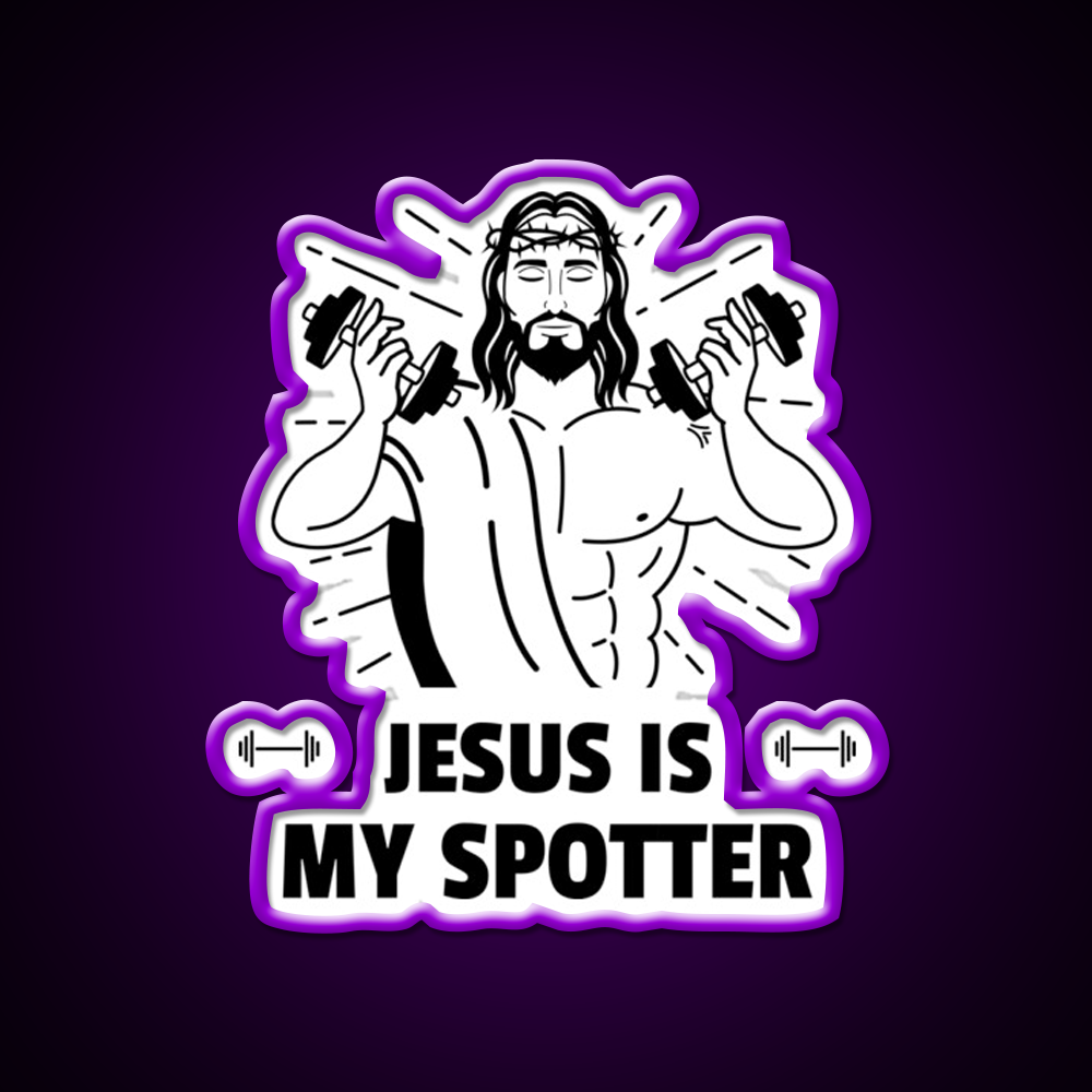 Is My Spotter Gym Fitness Led Neon Sign Rgb Color - LED neon sign view 9