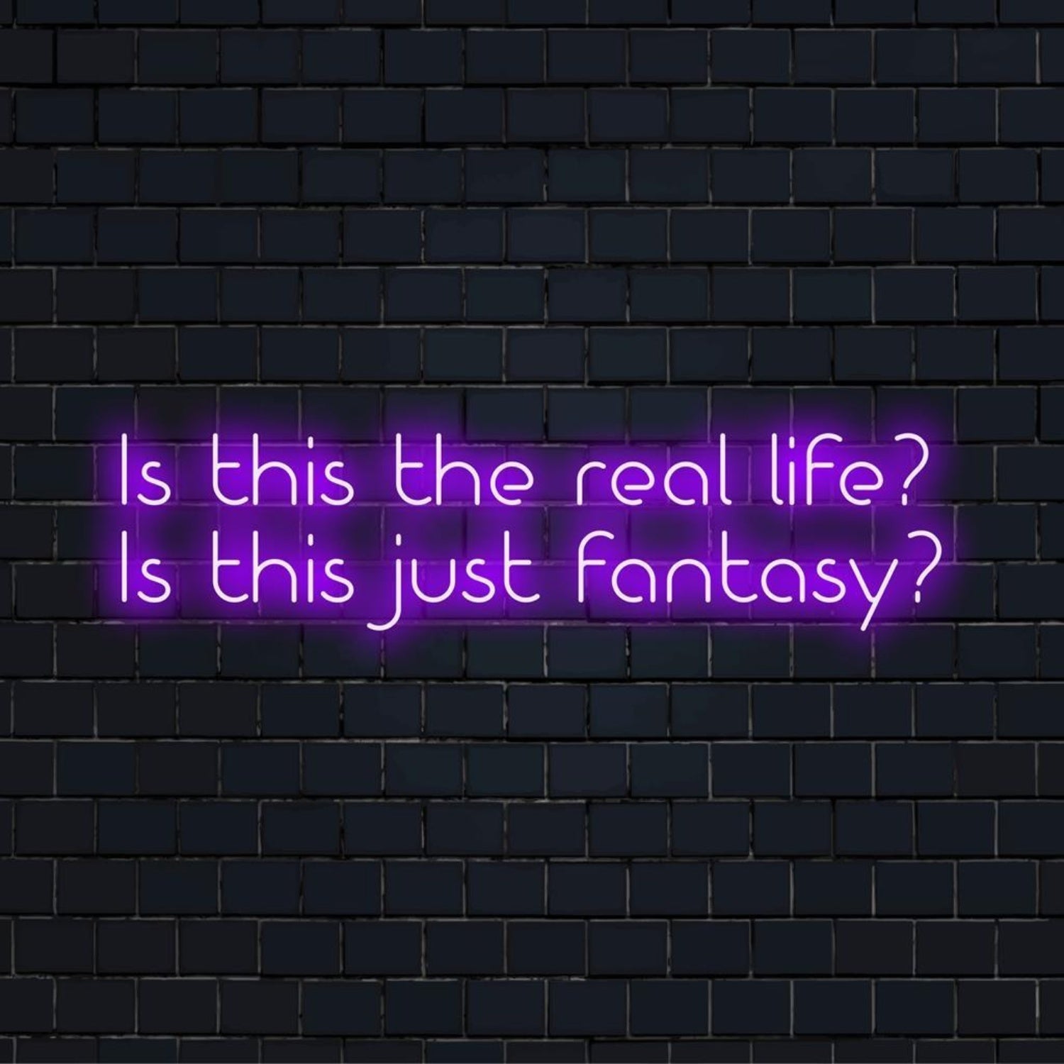 Is This The Real Life Fantasy Purple Led Neon Sign For Home Bar Cafe Decor - Shineneon
