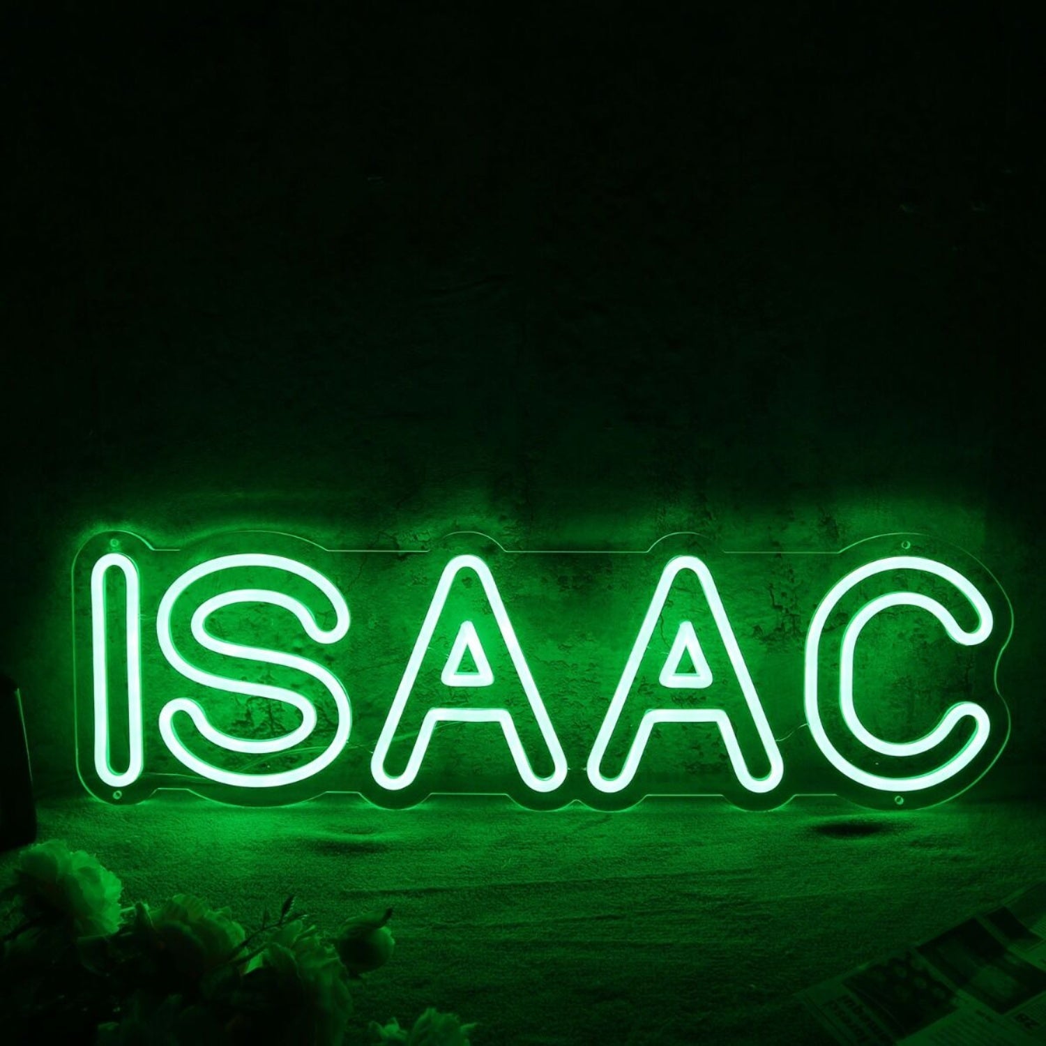 Isaac Green Led Neon Sign - Shineneon