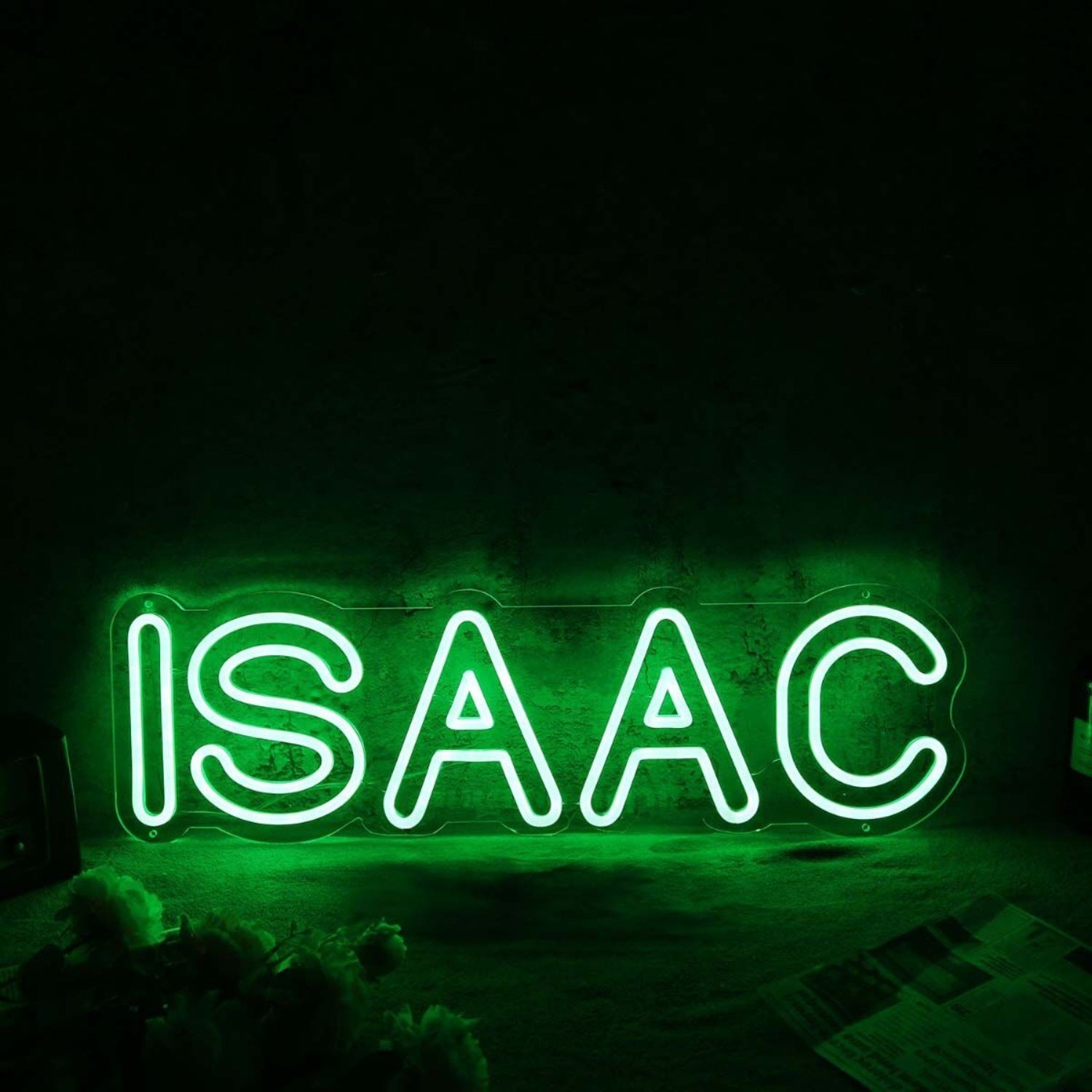 Isaac Green Led Neon Sign - Shineneon