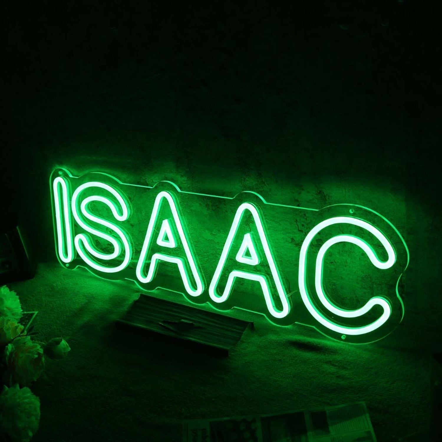 Isaac Green Led Neon Sign - Shineneon