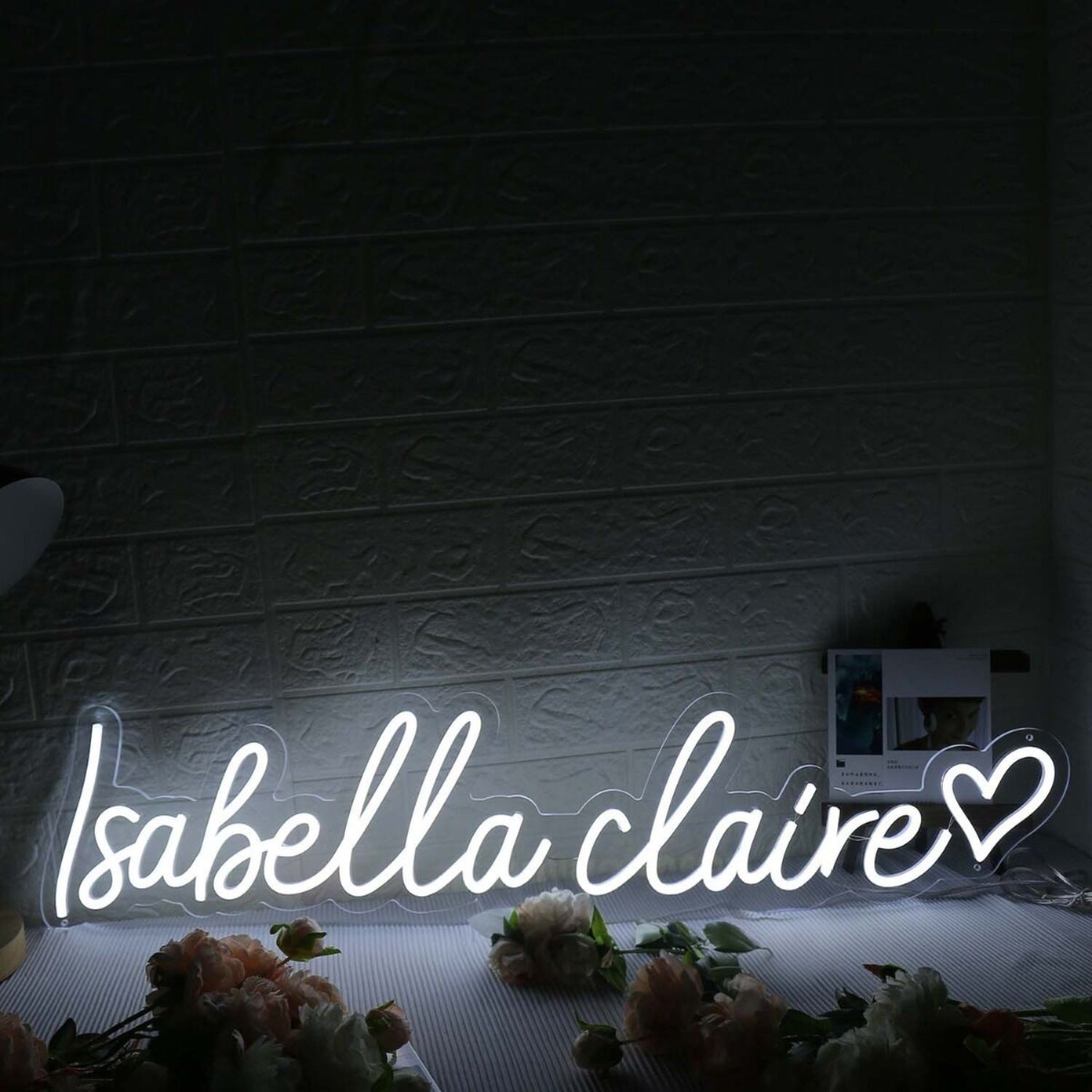 Isabella Claire White Led Neon Sign | Shineneon