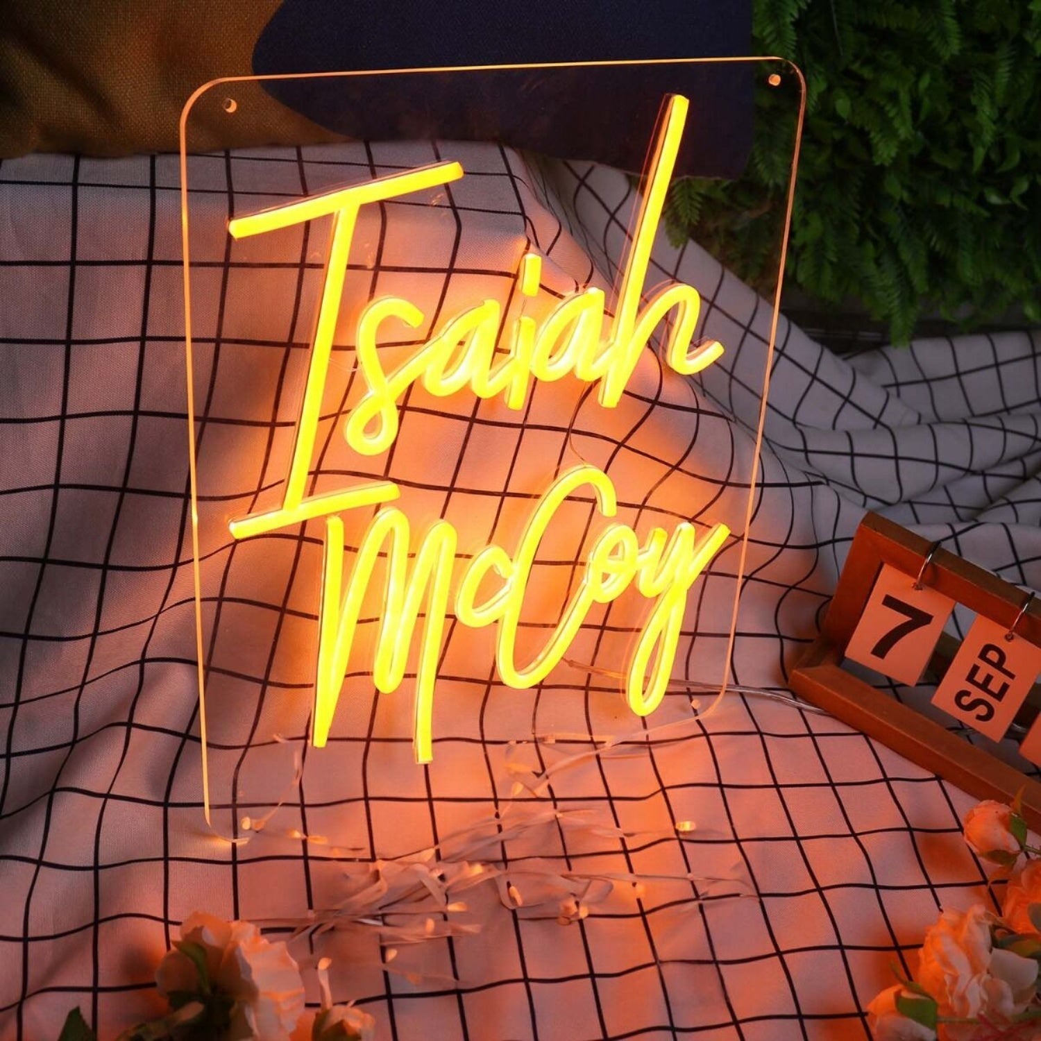 Isaiah Mccoy Orange Led Neon Sign - Shineneon