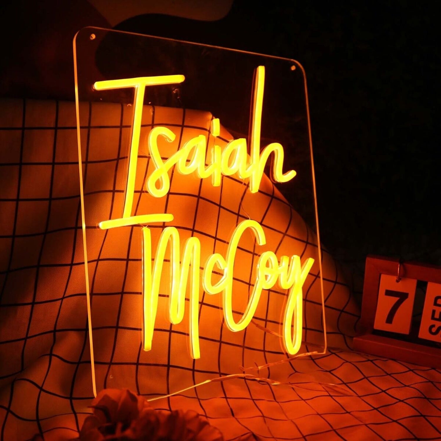 Isaiah Mccoy Orange Led Neon Sign | Shineneon
