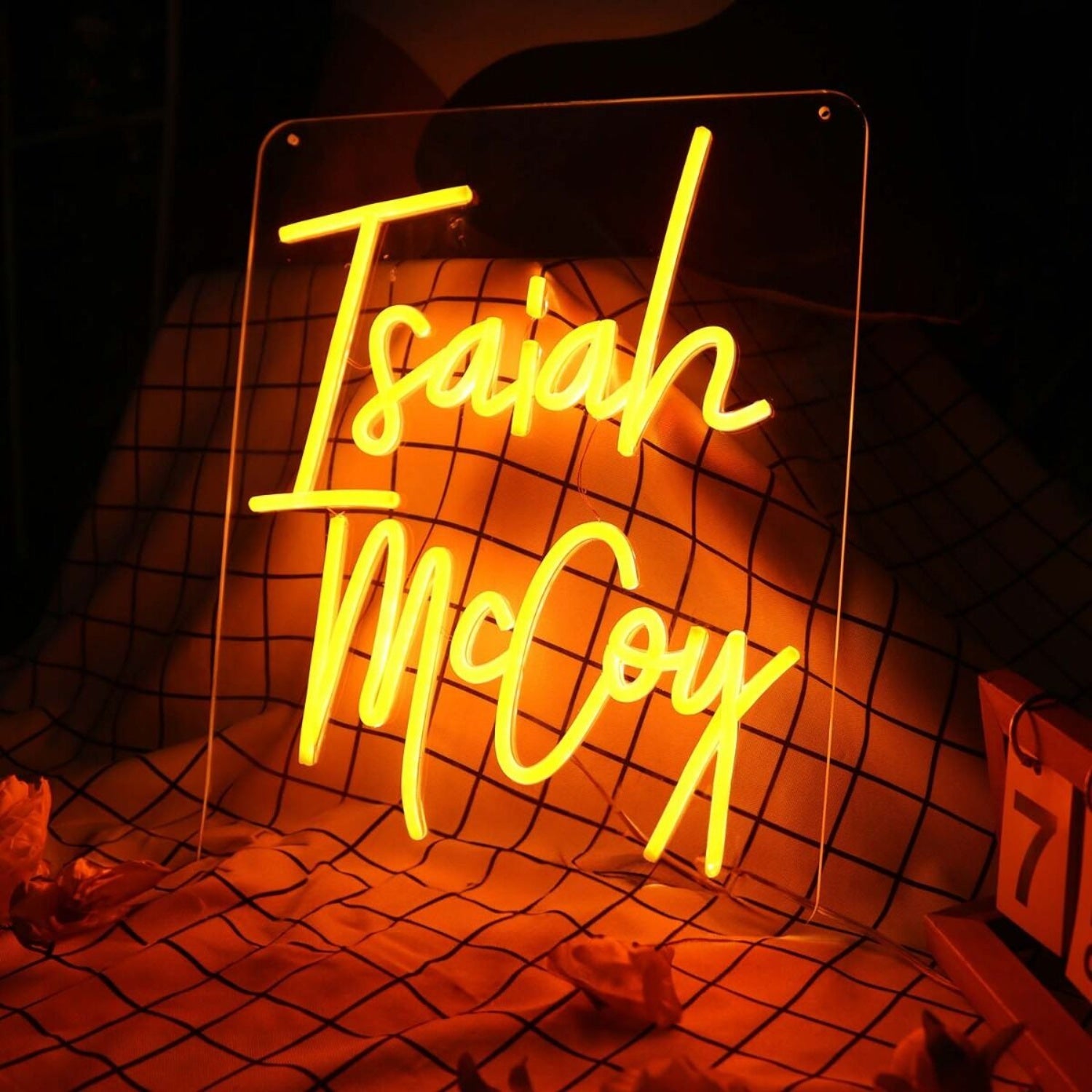 Isaiah Mccoy Orange Led Neon Sign | Shineneon