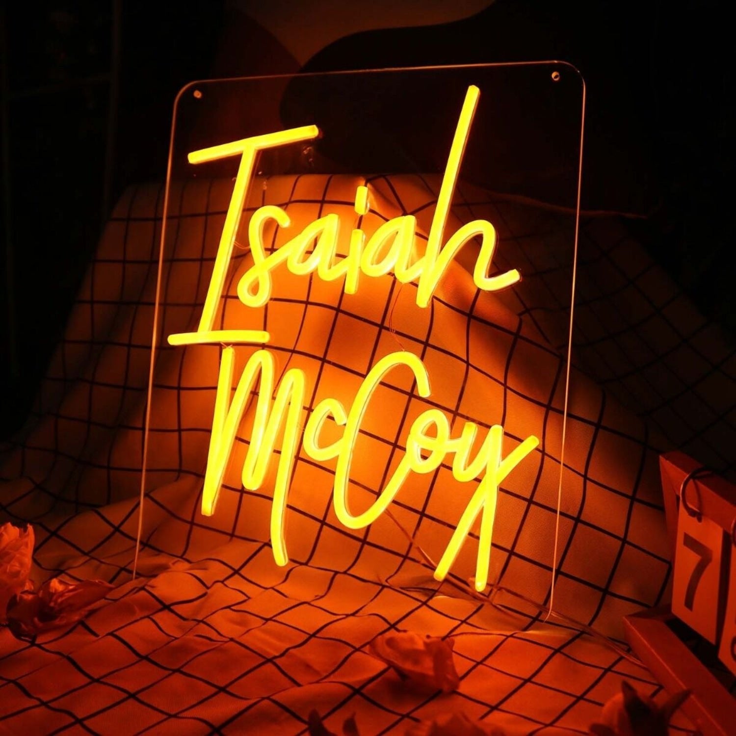 Isaiah Mccoy Orange Led Neon Sign - Shineneon