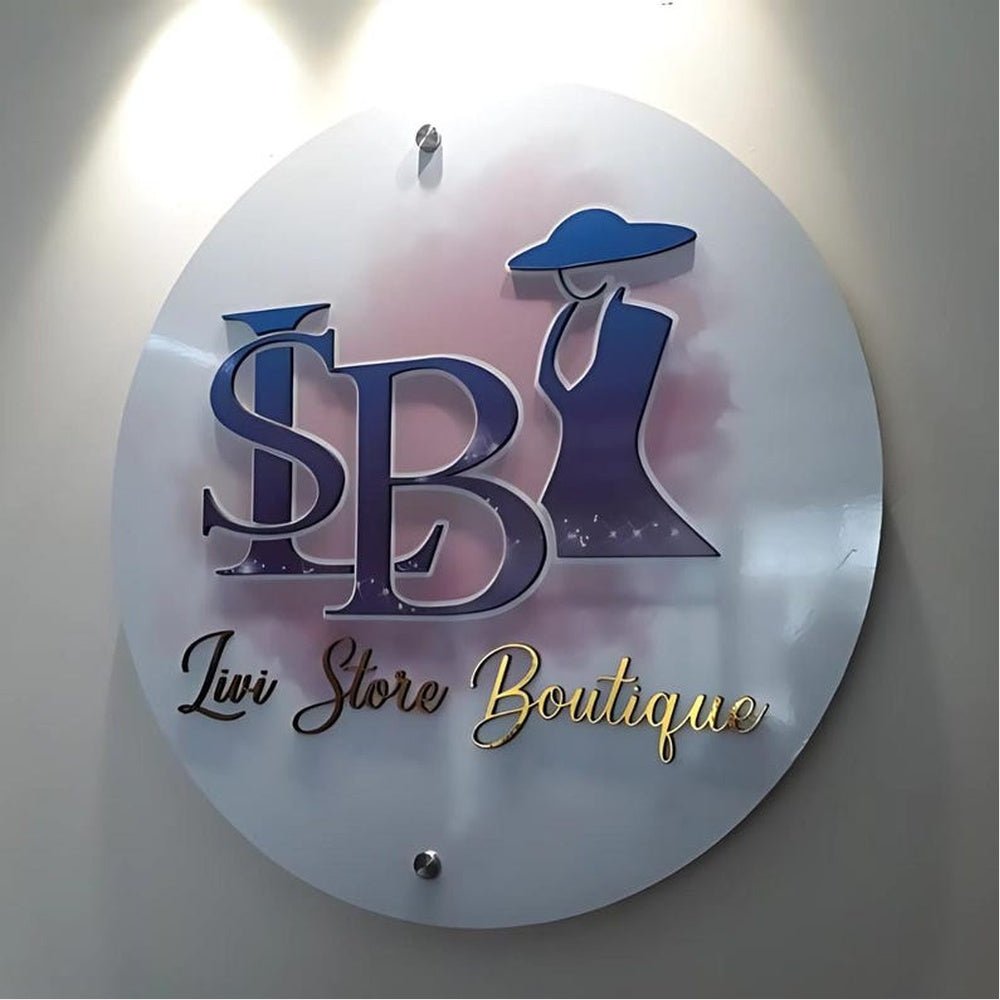 Isb Beauty Acrylic Business Logo Sign - Shineneon