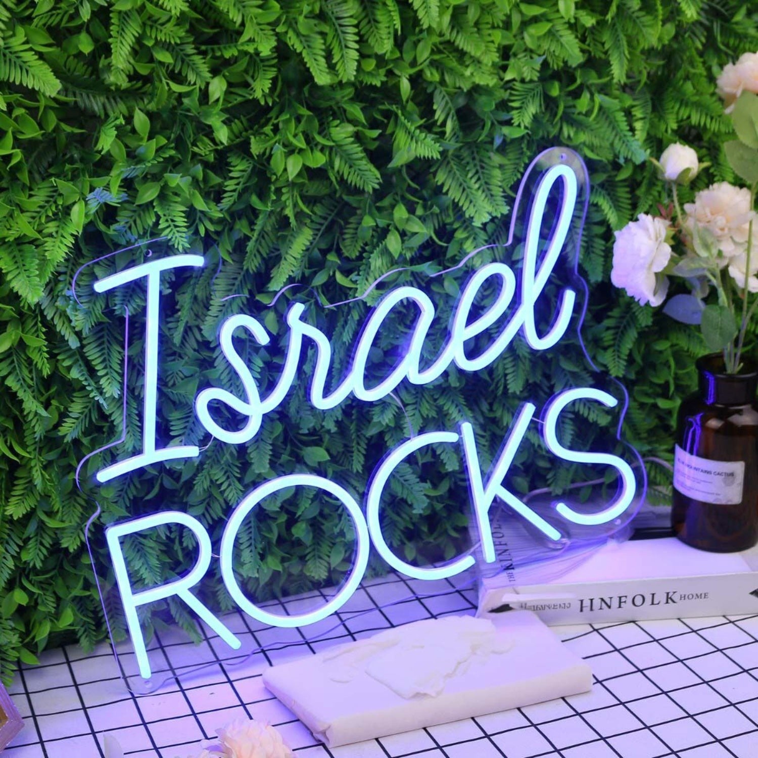 Israel Rocks Blue Led Neon Sign - Shineneon