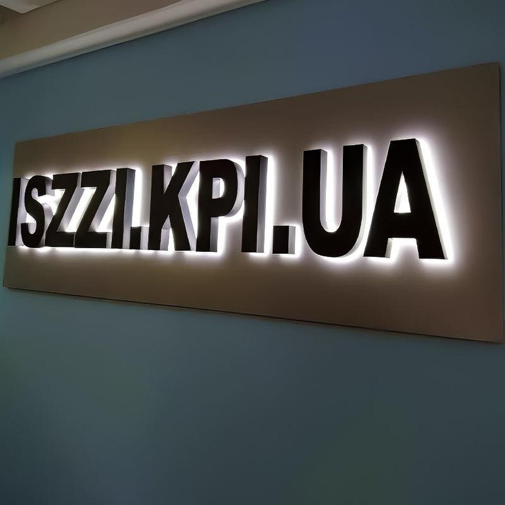 Iszzi Kpi Ua 3D Backlit Letters Business Metal Led Sign - Shineneon