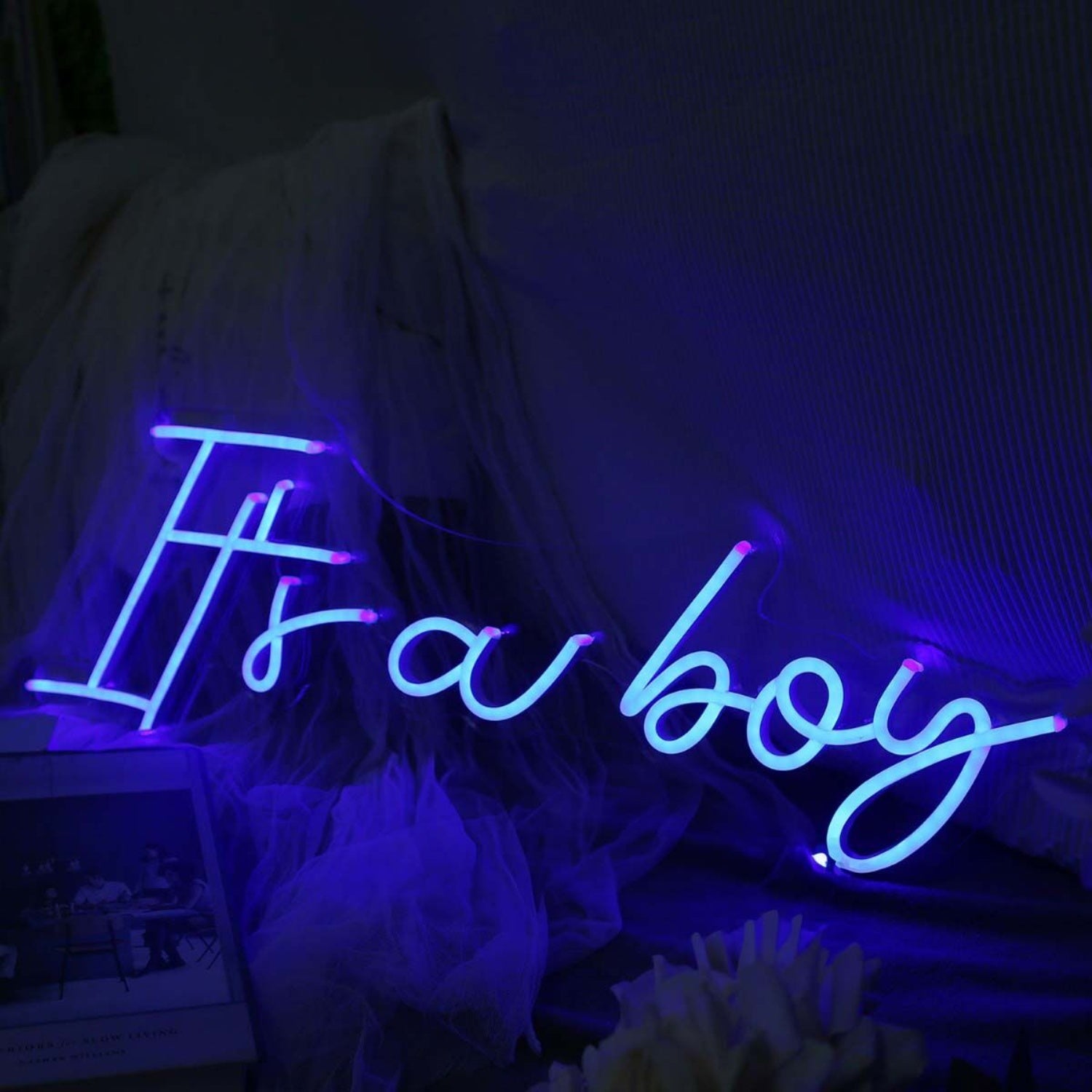 It Is A Boy Blue Neon Sign | Shineneon