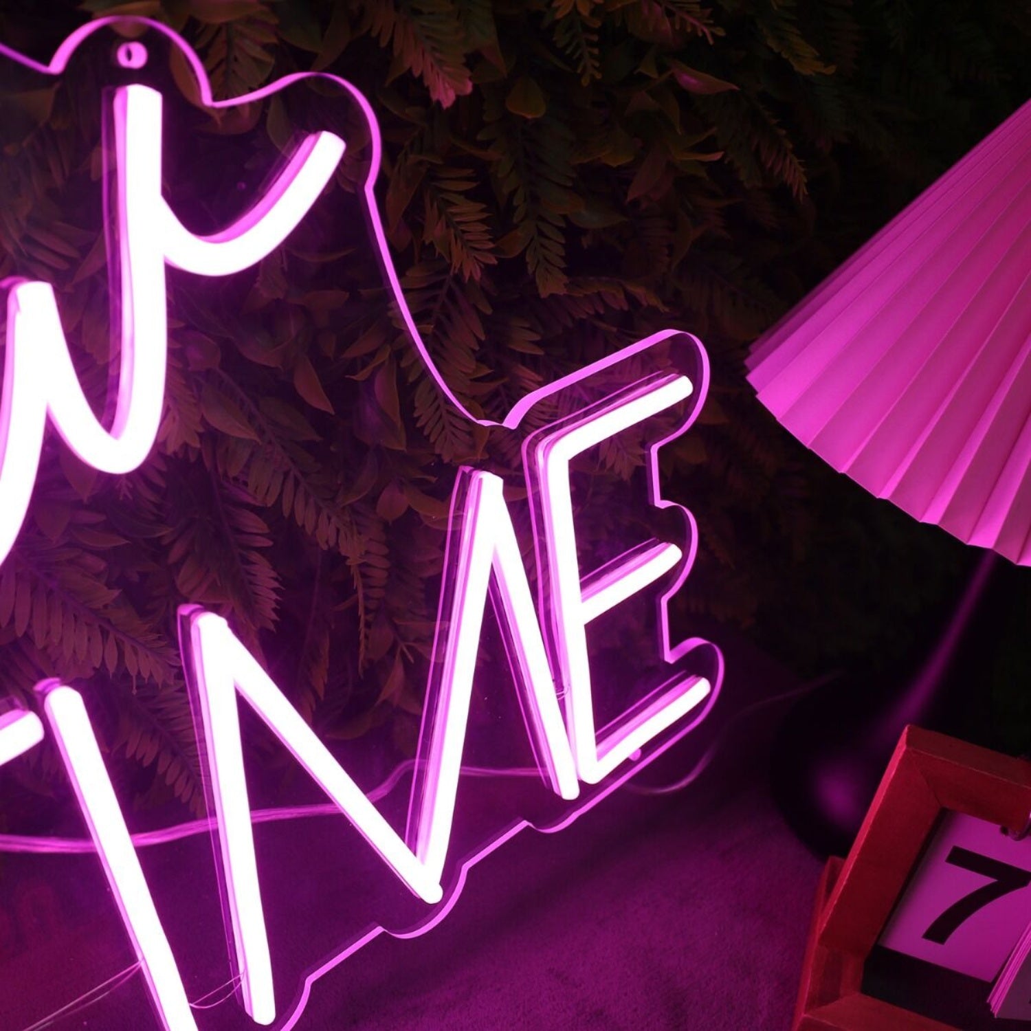 It Is Glow Time Pink Custom Neon Sign | Shineneon