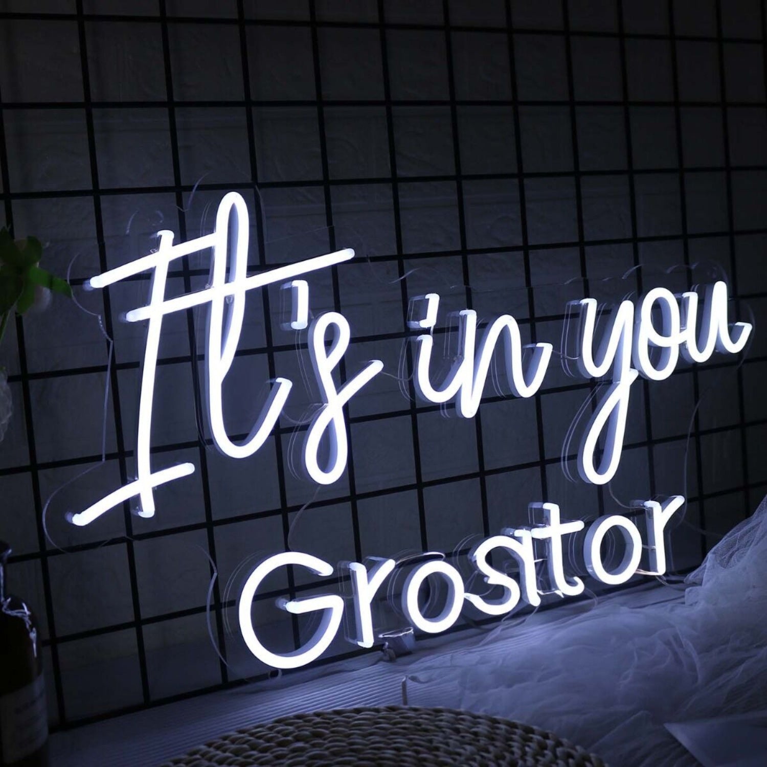It Is In You Greator White Led Neon Sign - Shineneon