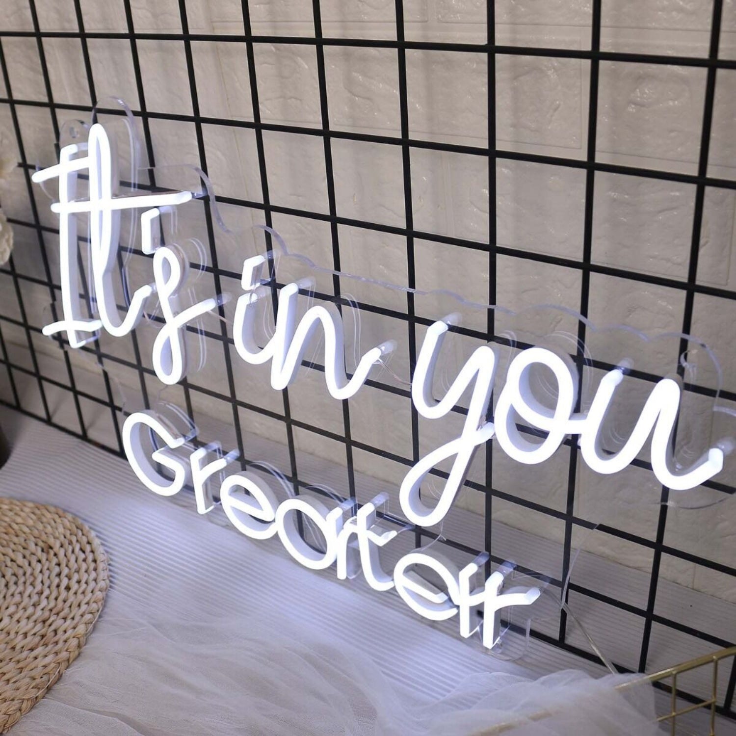 It Is In You Greator White Led Neon Sign - Shineneon