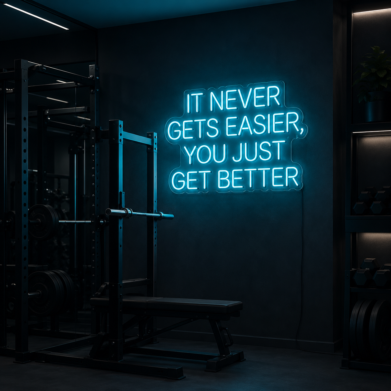It Never Gets Easier You Just Get Better LED Neon Sign - 01 Original Product Image