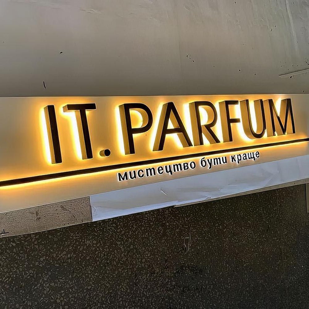 It Parfum 3D Backlit Letters Business Metal Led Sign - Shineneon