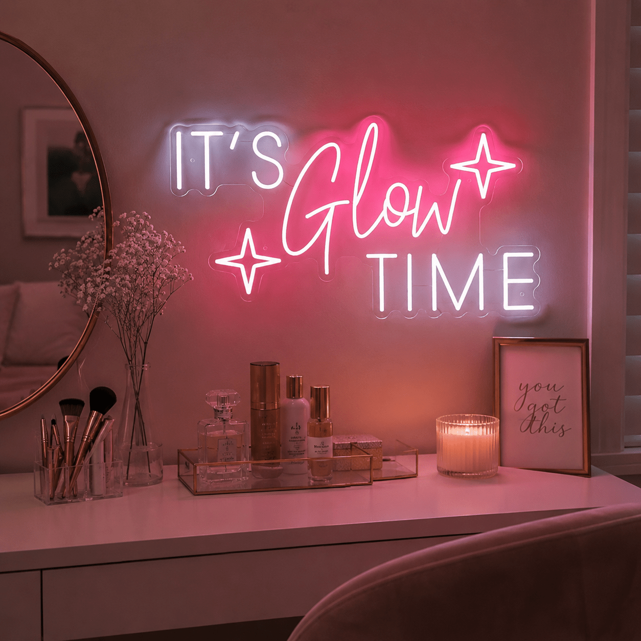 It S Glow Time Wall Decor LED Neon Sign - Shineneon