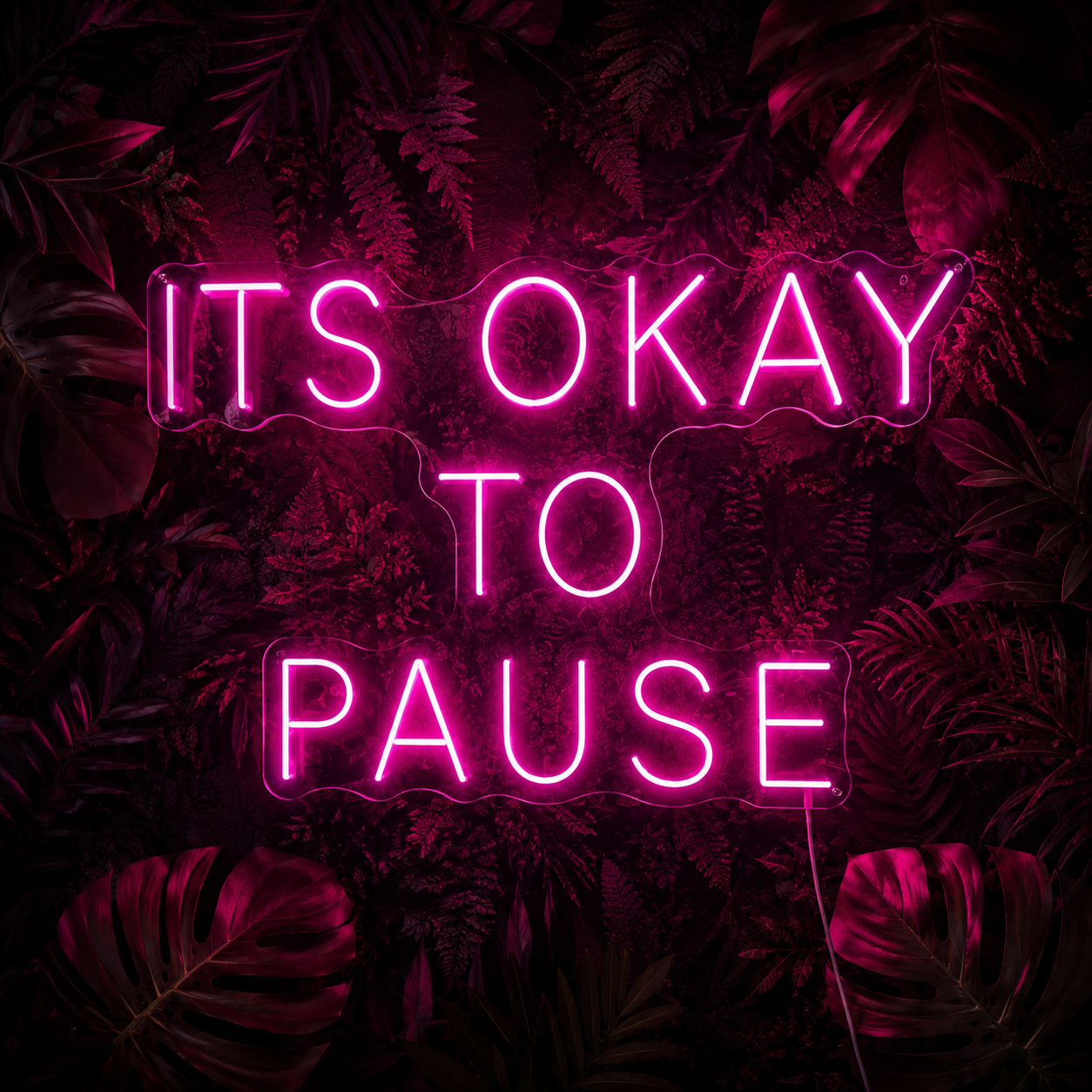 It S Okay To Pause Wall Decor LED Neon Sign - 02 High-Converting Product Image