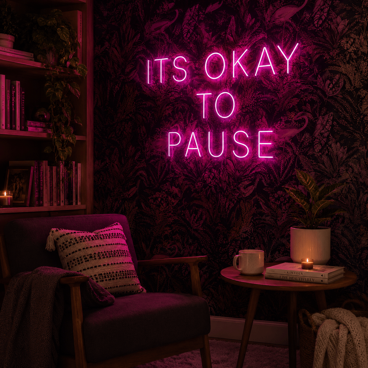 It S Okay To Pause Wall Decor LED Neon Sign - Shineneon