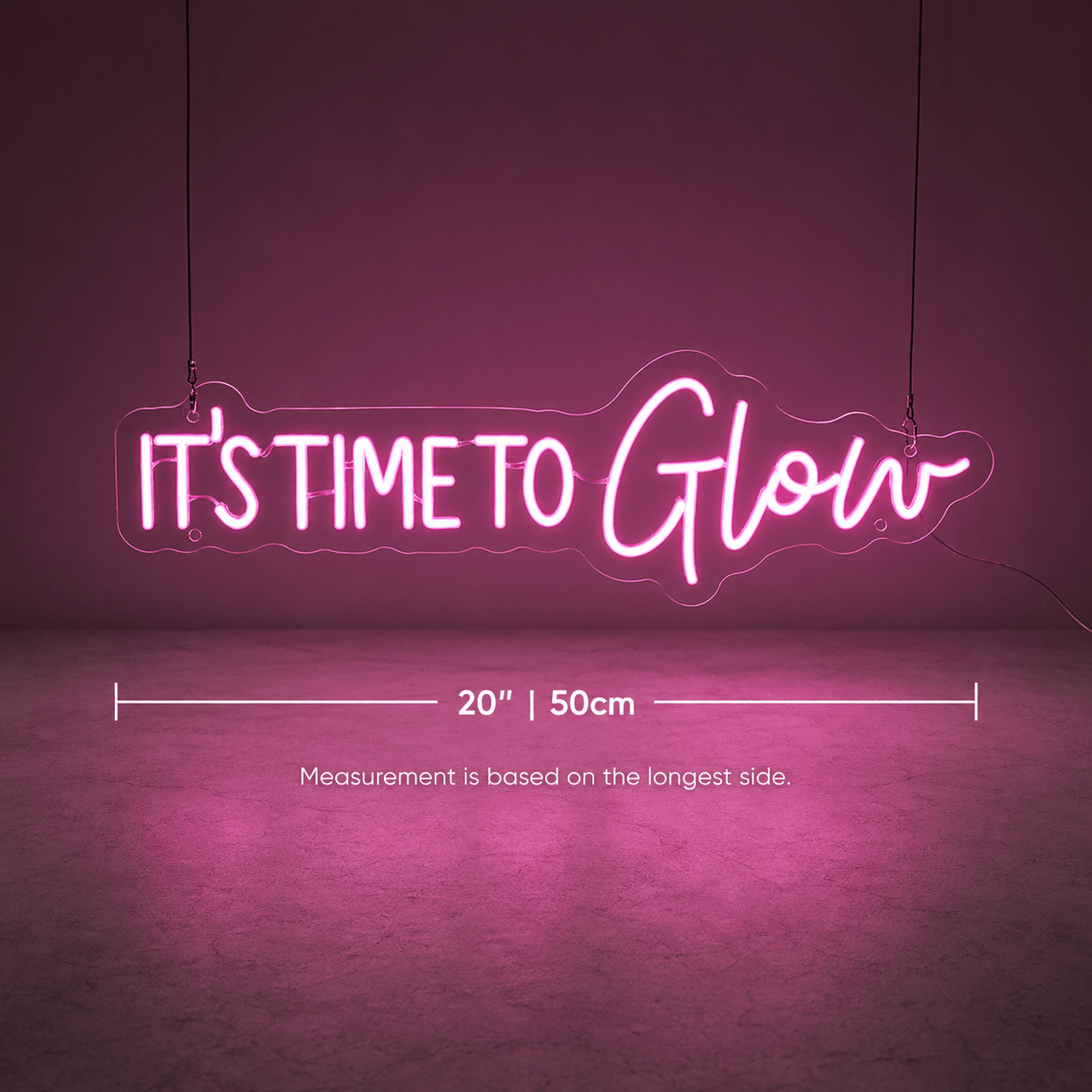 It S Time To Glow Wall Decor LED Neon Sign - Shineneon