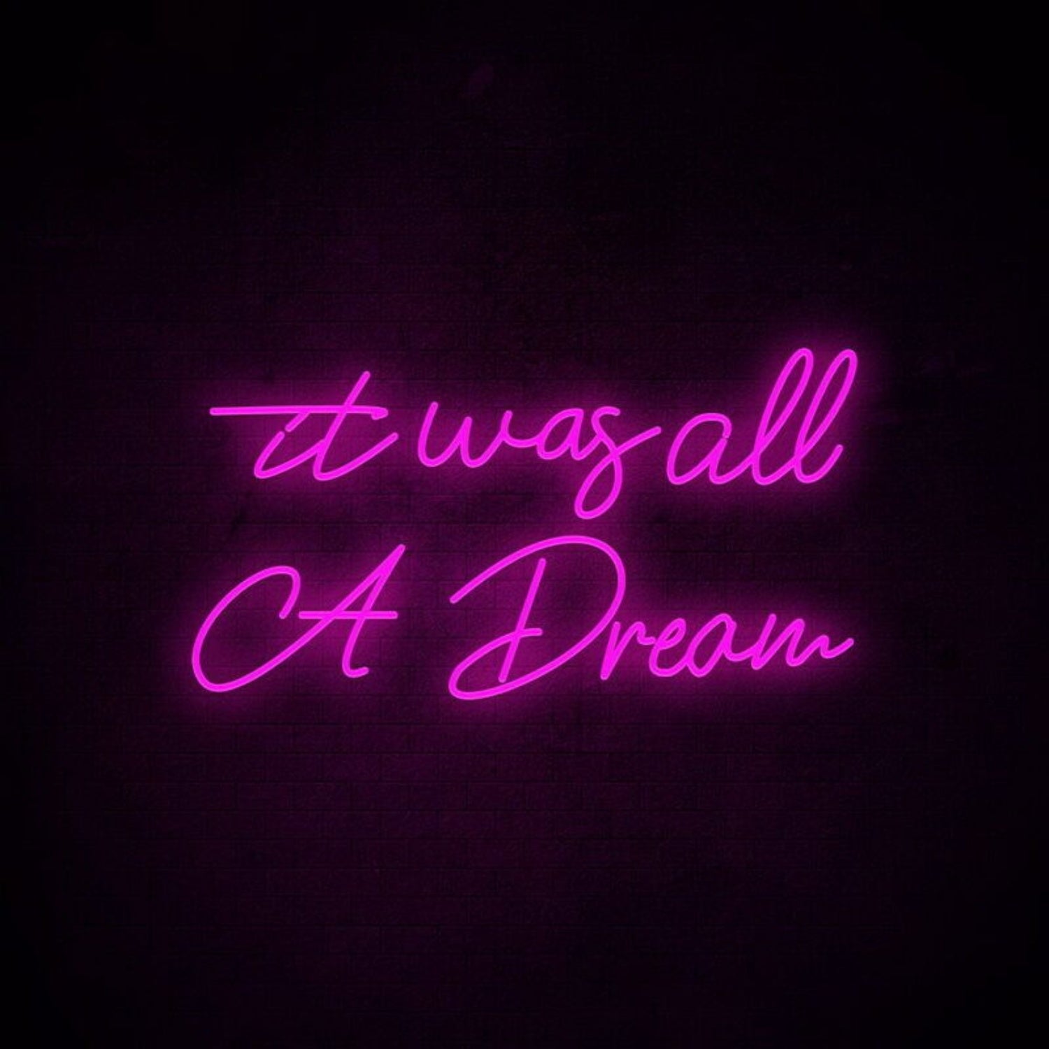 It Was All A Dream 3 Neon Sign Adds A Whimsical Touch | Shineneon