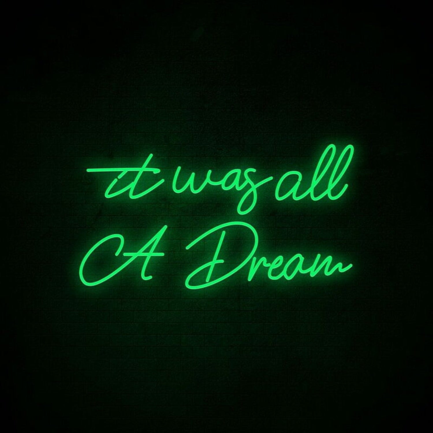 It Was All A Dream 3 Neon Sign Adds A Whimsical Touch | Shineneon