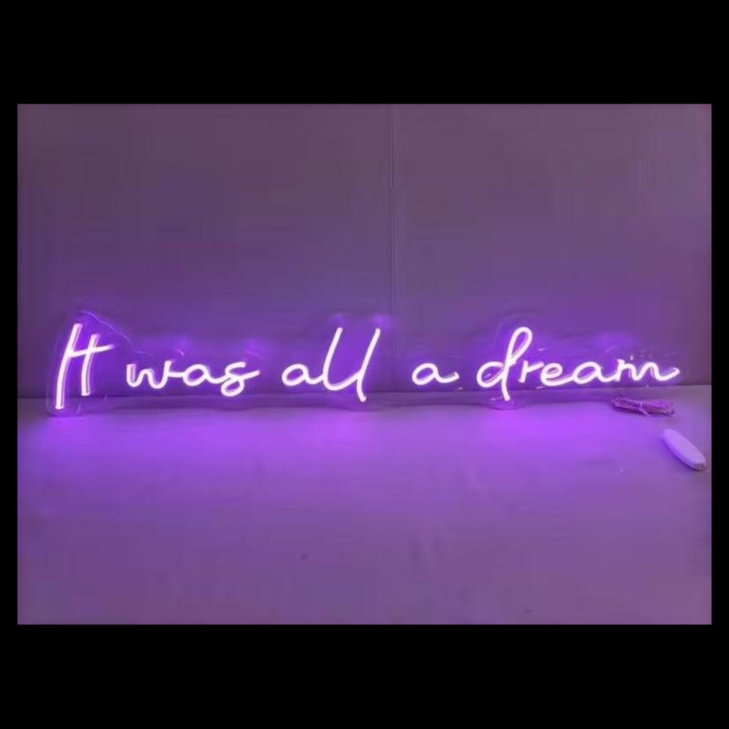 It Was All A Dream Blue Led Neon Sign For Bedroom Decor And Artistic Spaces | Shineneon