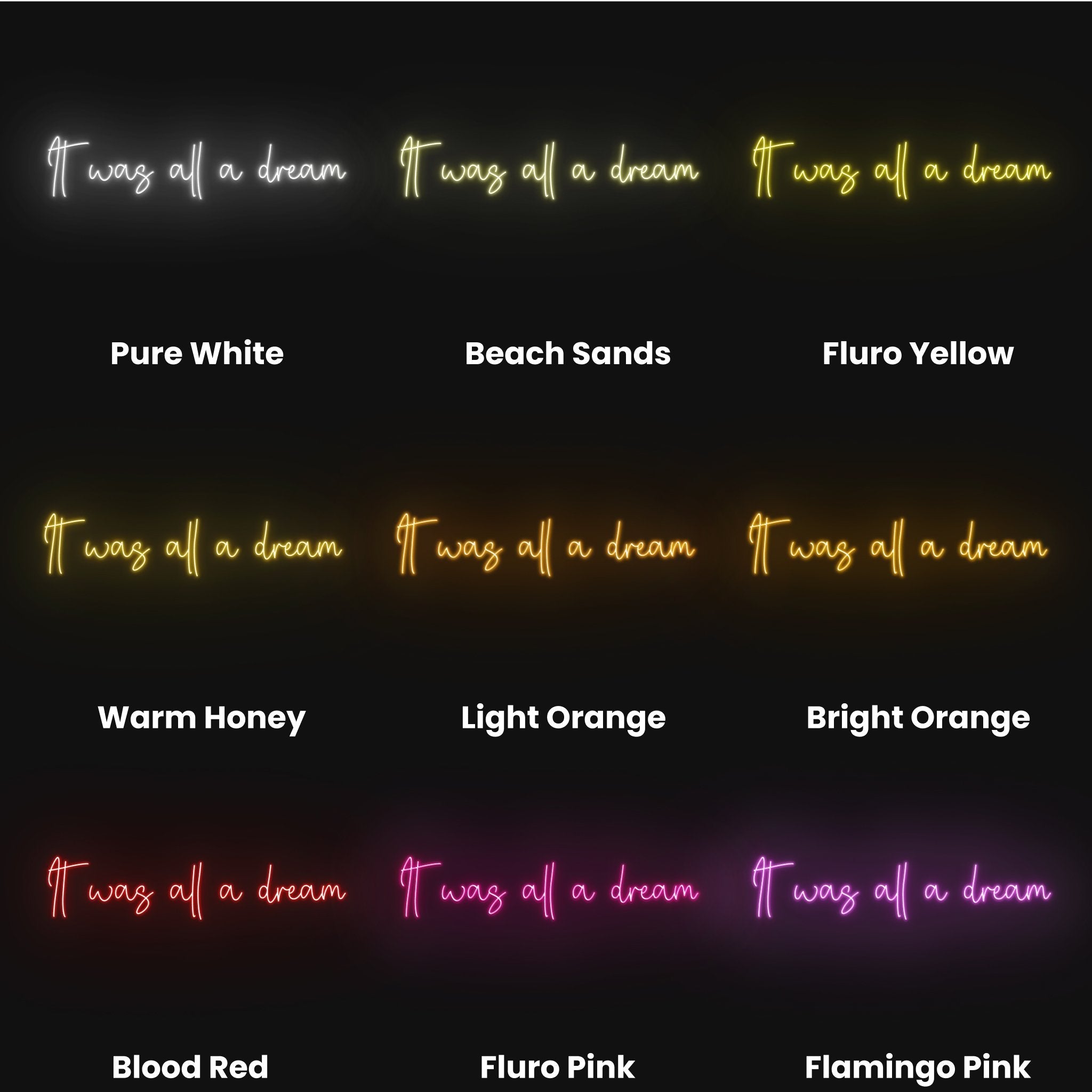 It Was All A Dream Led Neon Sign | Shineneon