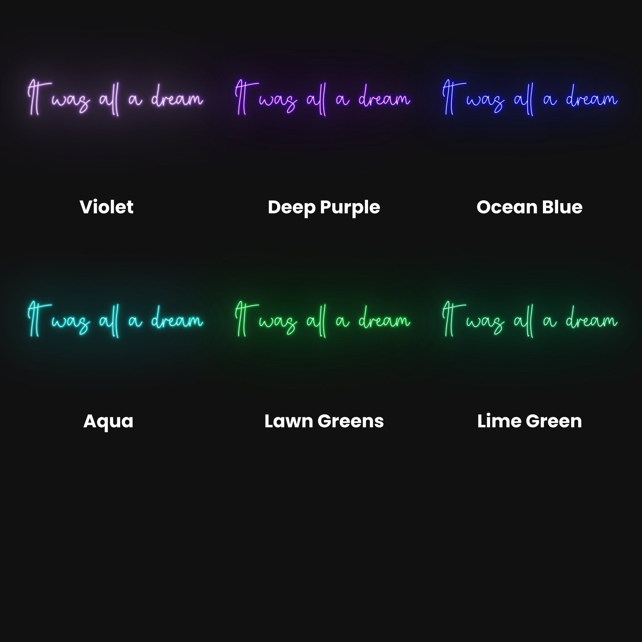 It Was All A Dream Led Neon Sign | Shineneon