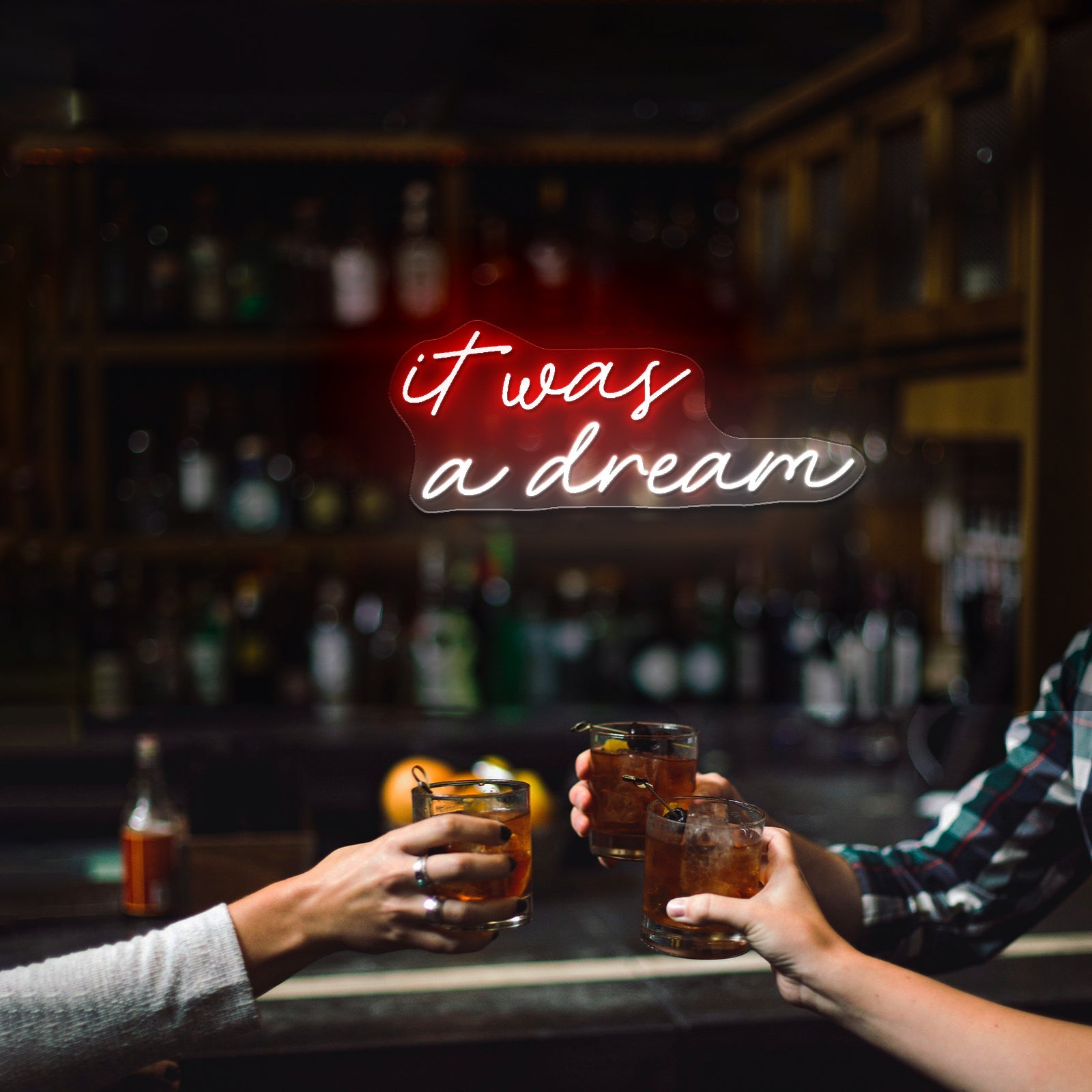 It Was All A Dream Neon Sign Wedding Neon Sign Neon Led Lights - Shineneon