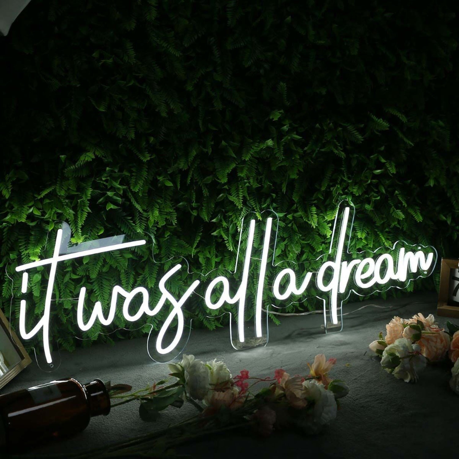 It Was All A Dream White Custom Led Neon Sign - Shineneon