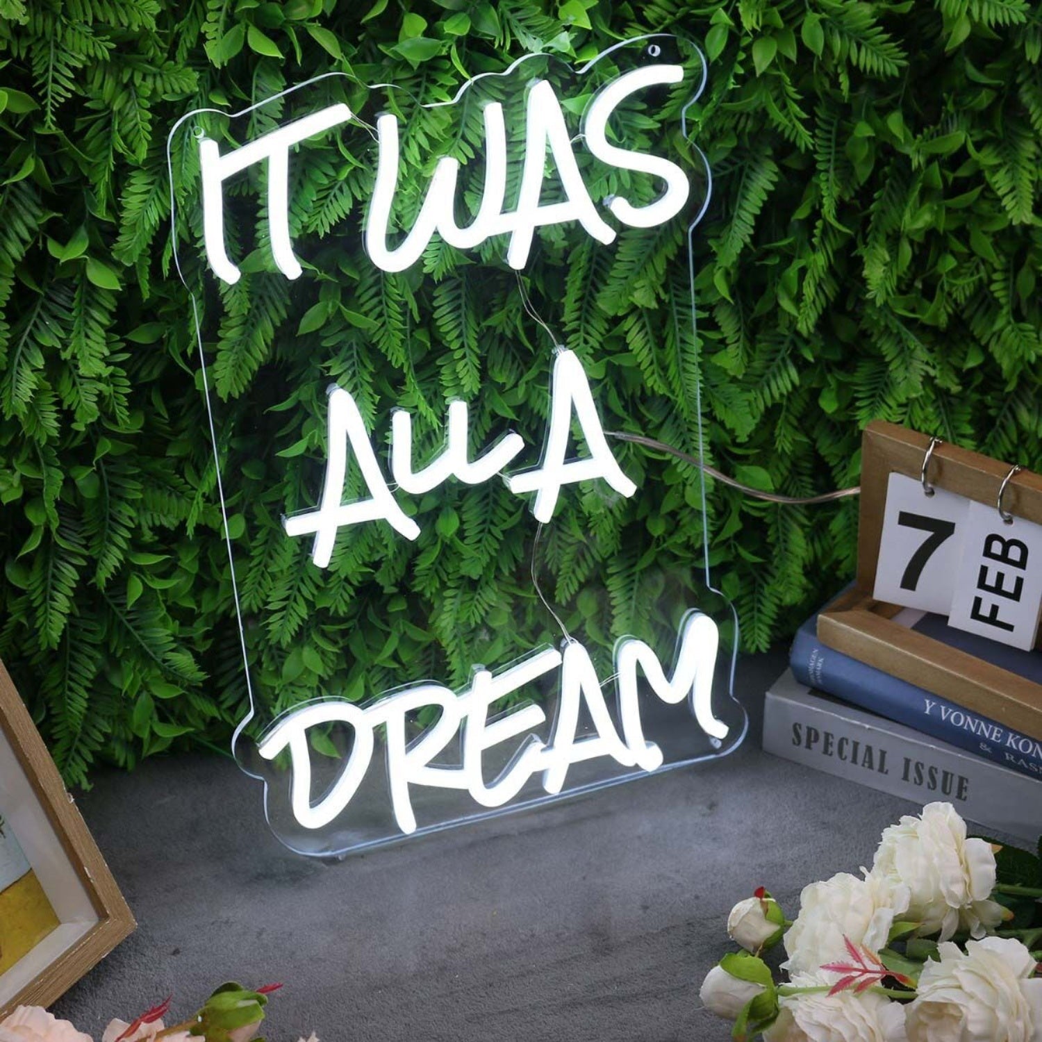 It Was All A Dream White Led Neon Sign - Shineneon