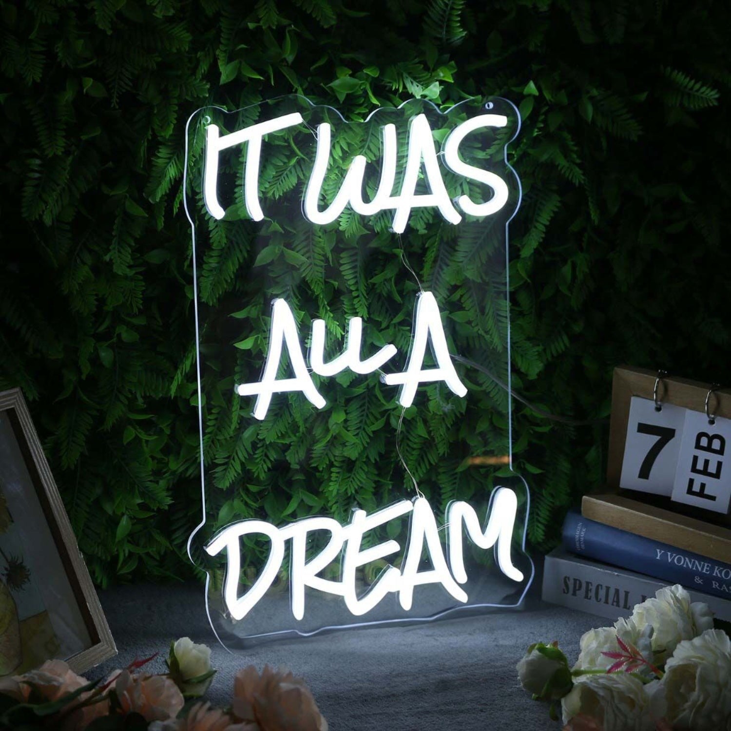 It Was All A Dream White Led Neon Sign - Shineneon