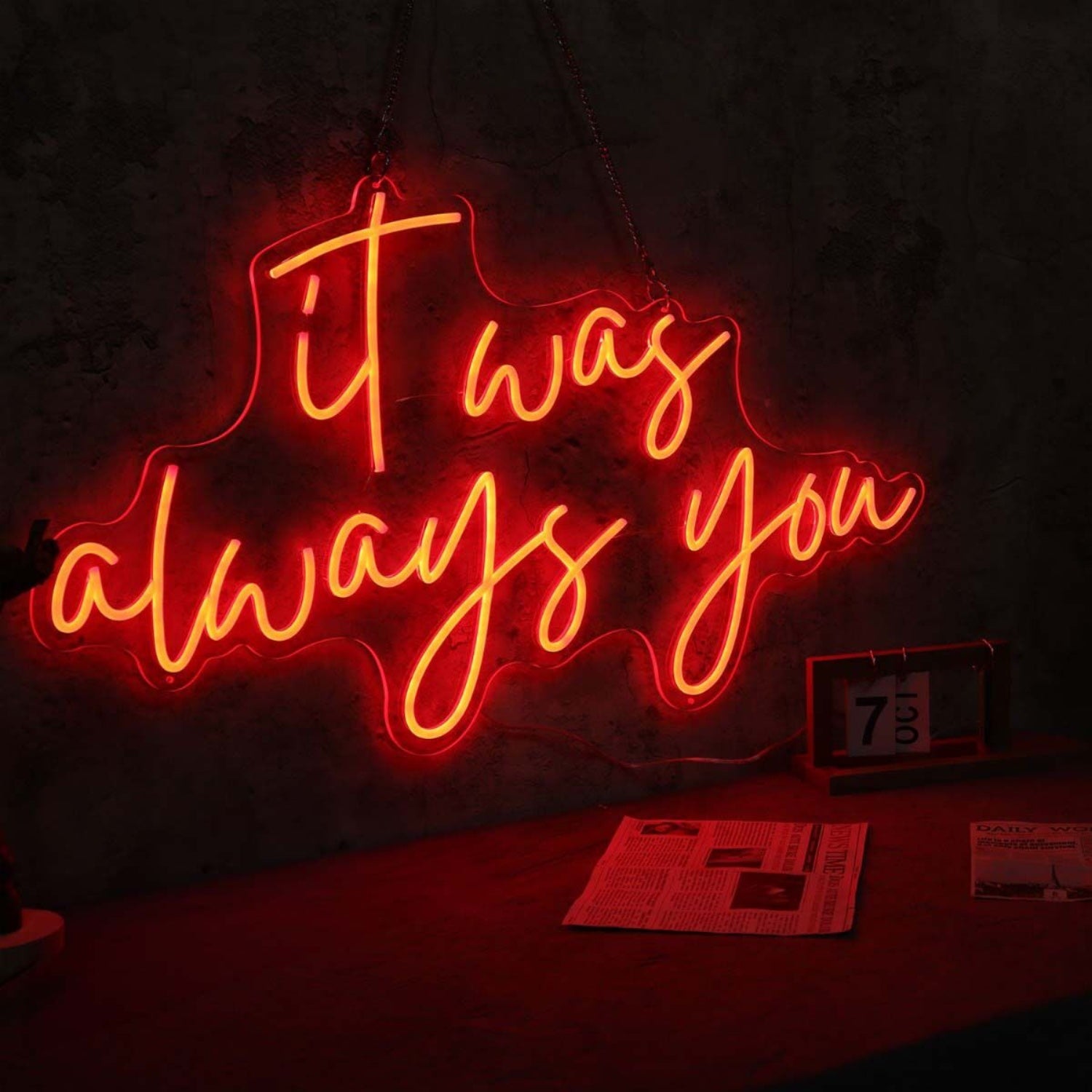 It Was Always You Red Led Neon Sign | Shineneon
