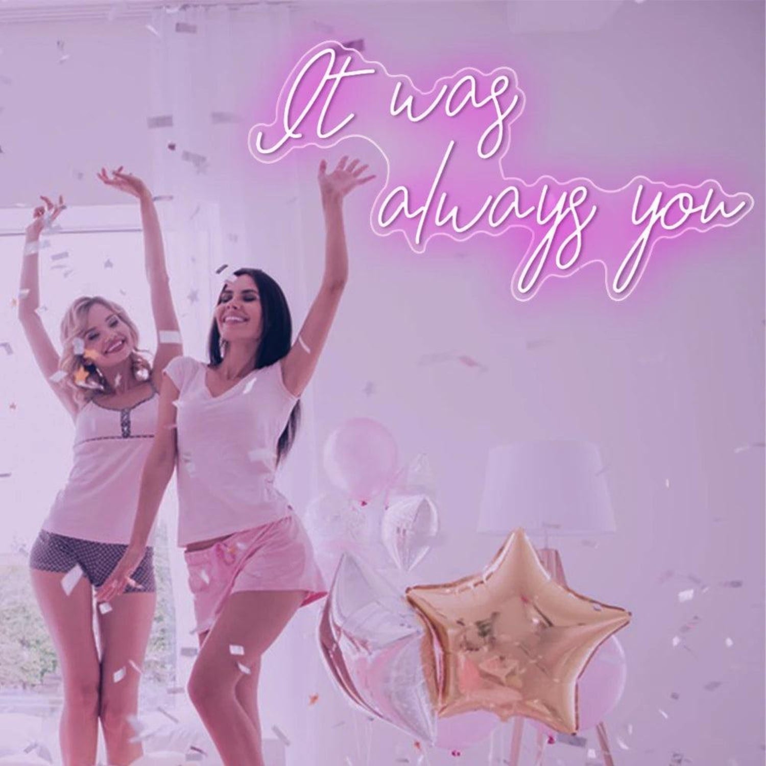 It Was Always You White Glow Led Neon Sign For Wedding Romantic Indoor Ambiance - Shineneon